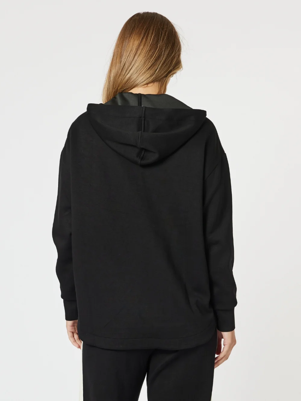 Evie Hooded Zip Sweatshirt - Black