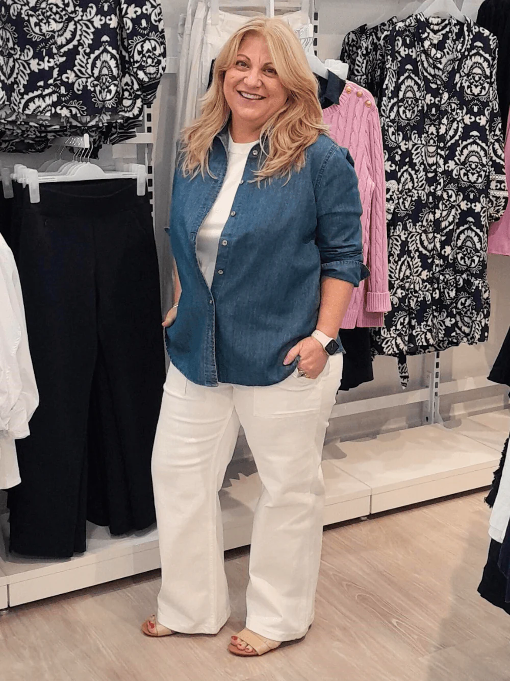 Shelly Sleeveless Knit Top - White