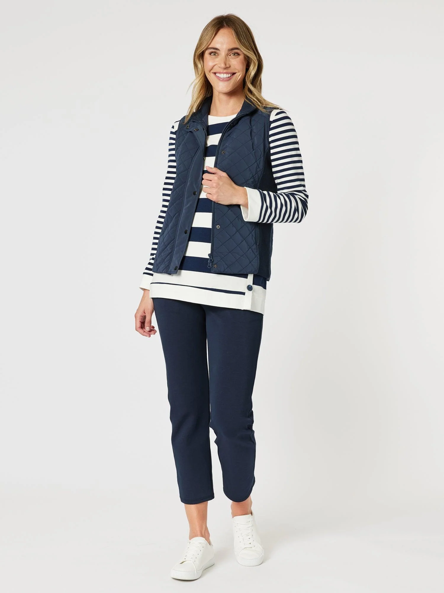 Sport Straight Leg Ponte Pant - Navy