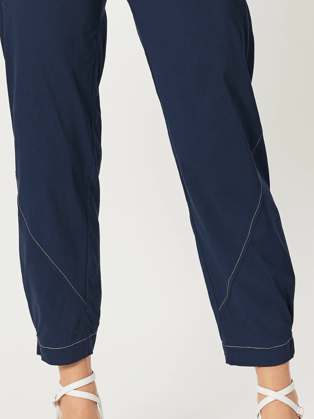 Parachute Stitch Detail Pant - Navy