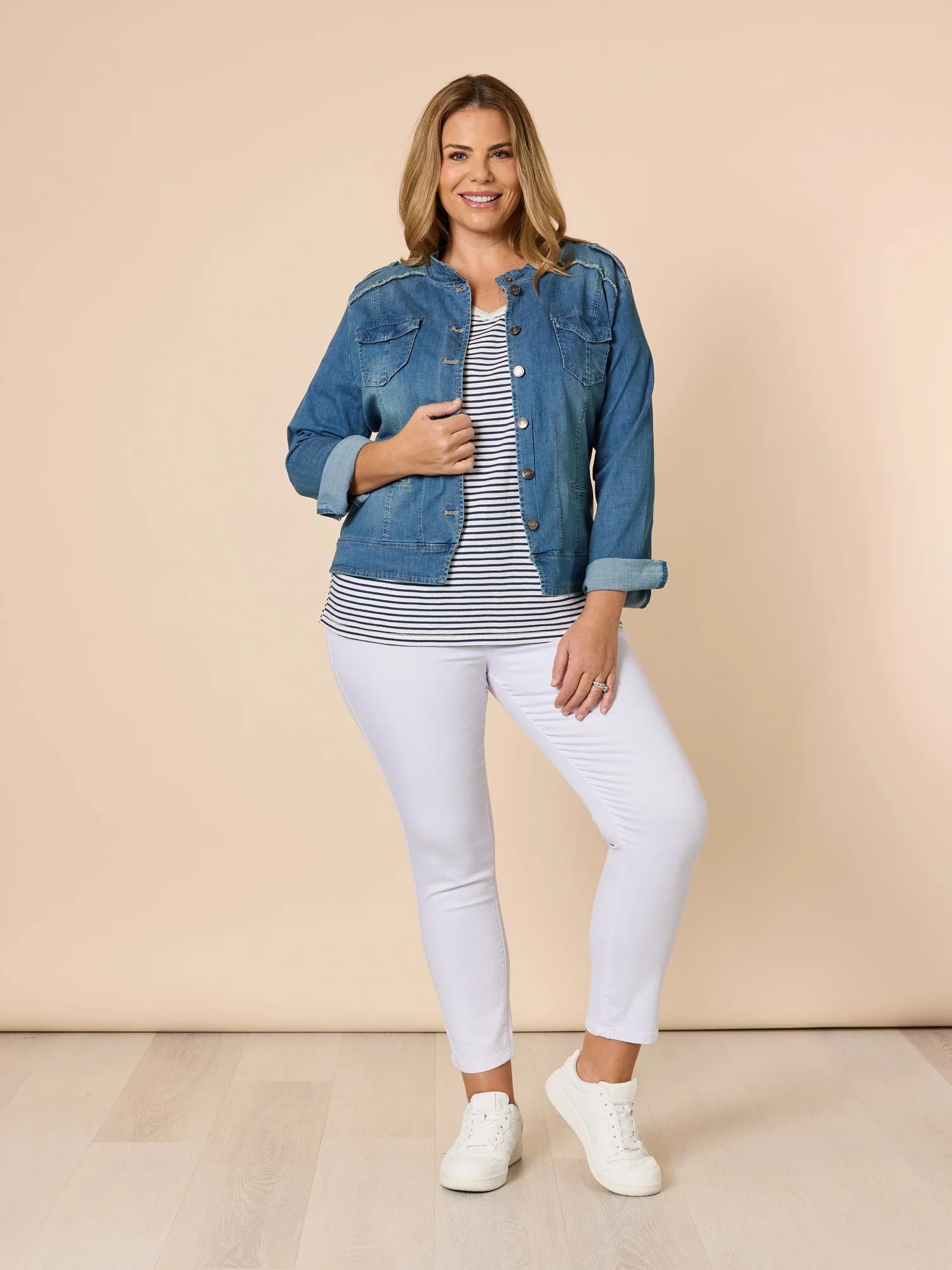 Chicago Slim Leg Jean - White