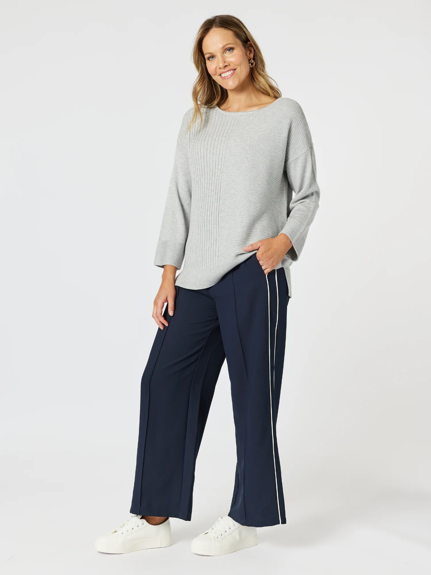 York Stripe Pant - Midnight