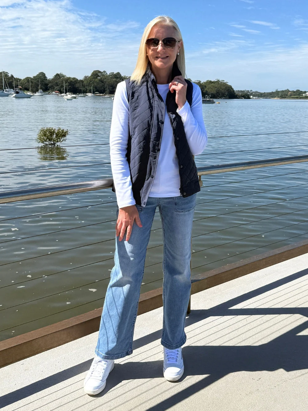 Brighton Puffer Vest - Navy