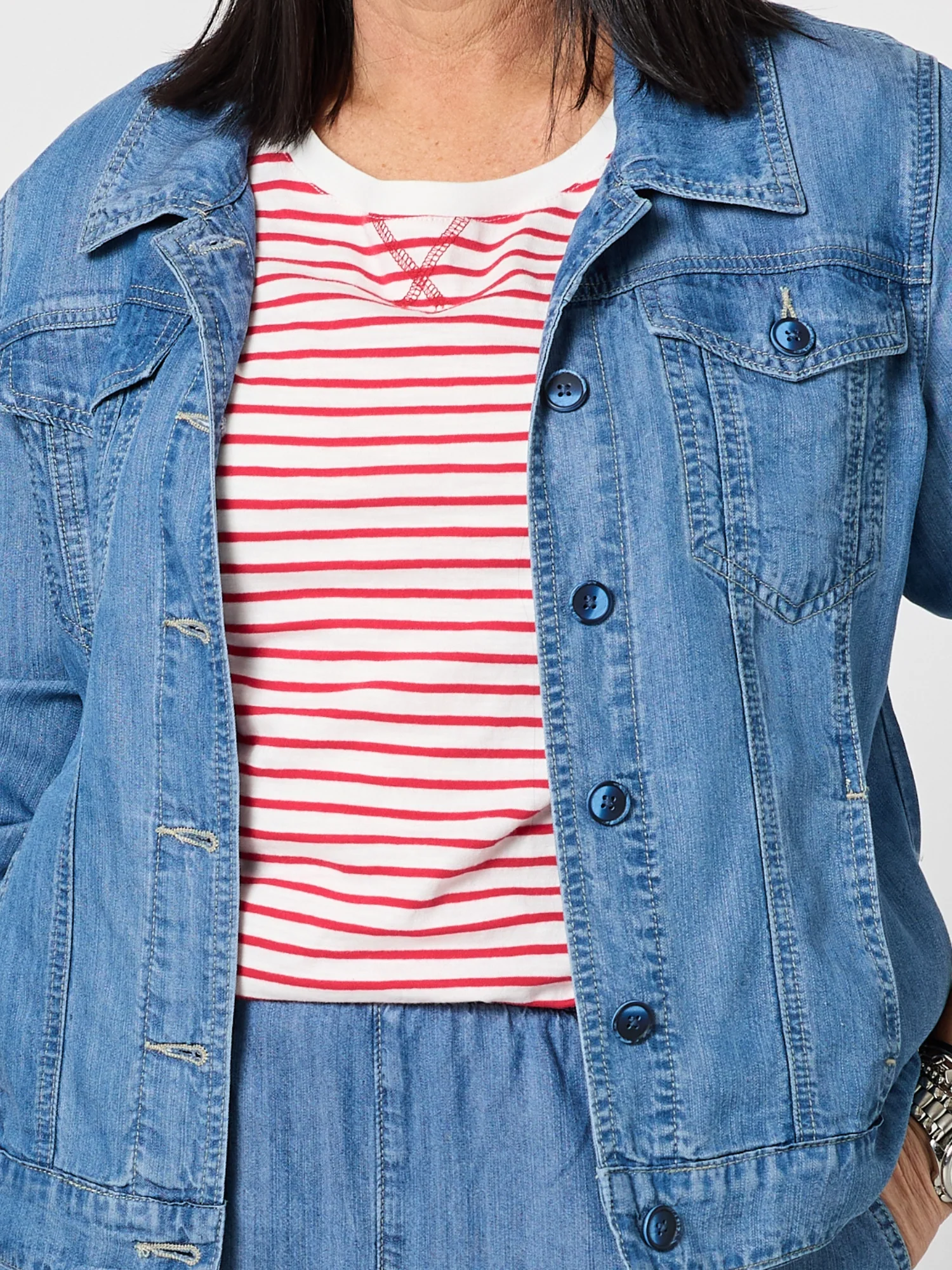 Sandie Denim Jacket - Denim