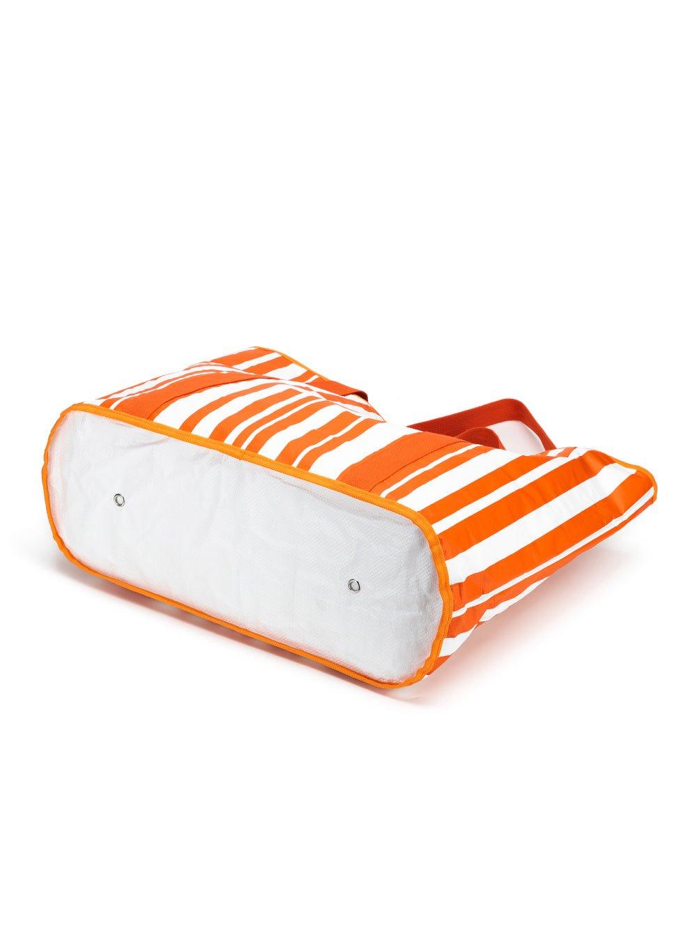 Sabbia Beach Bag Large - Orange Stripe