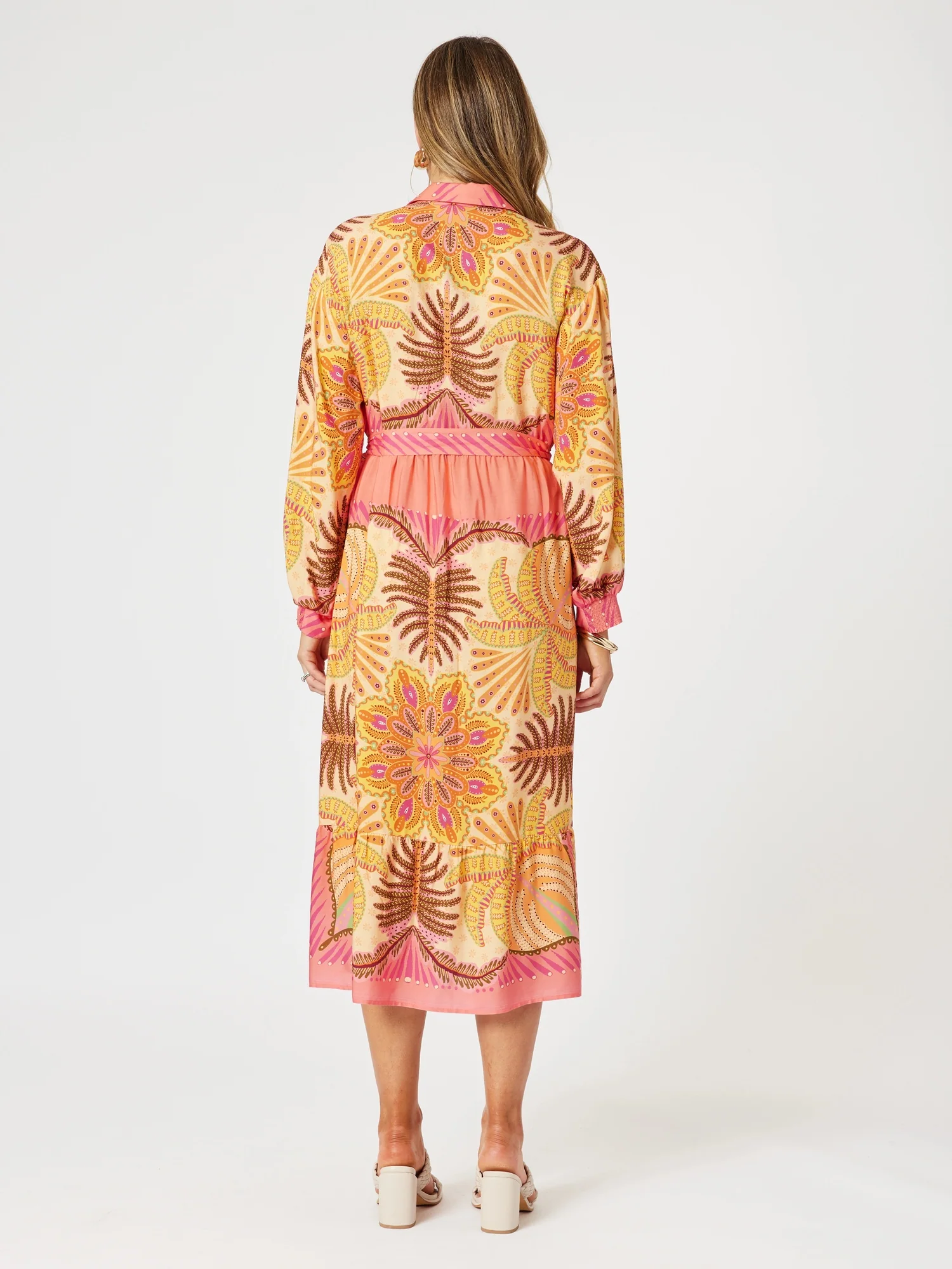 Bellagio Floral Print Shirt Dress - Multi