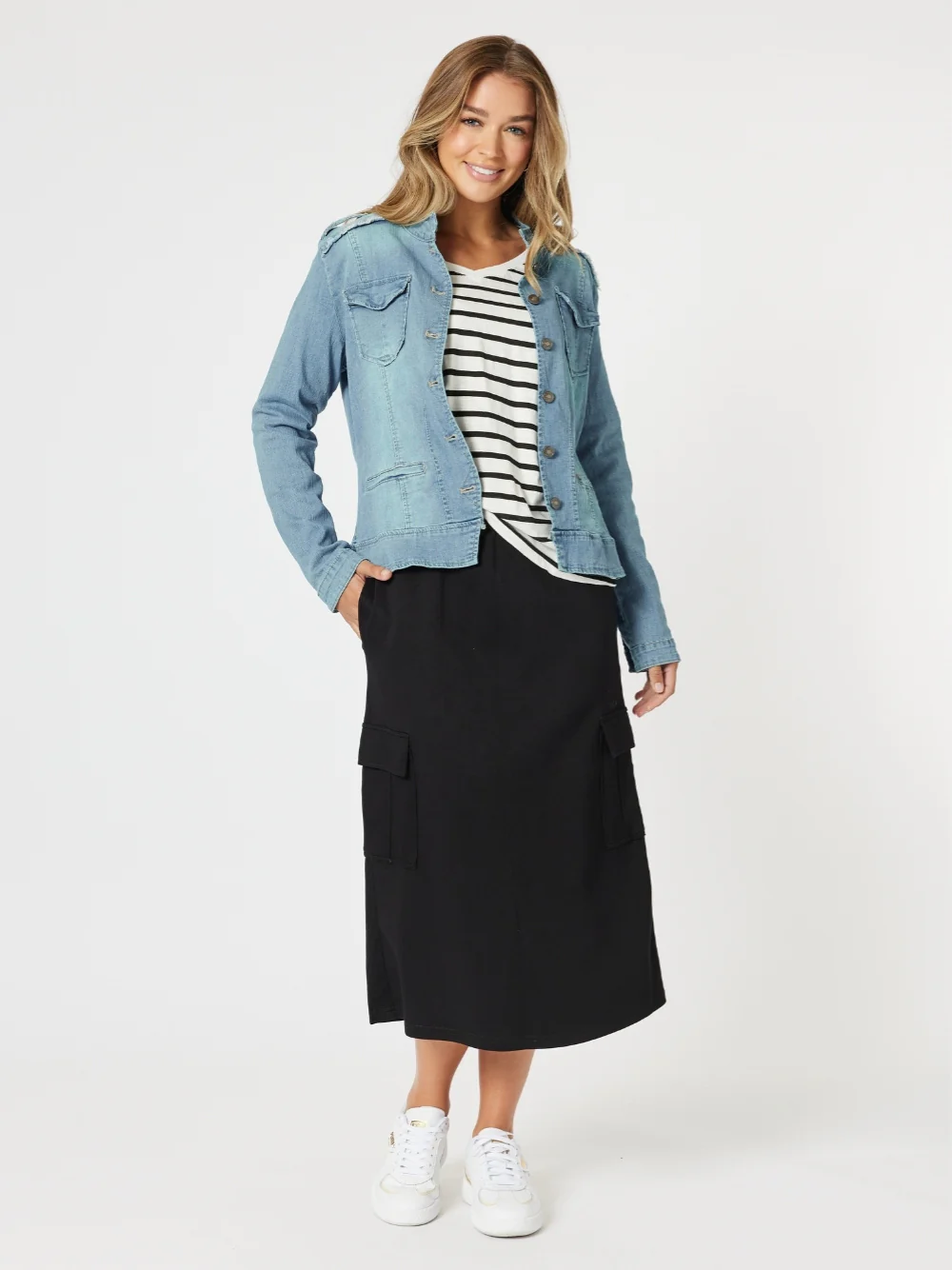 Urban Cargo Skirt - Black