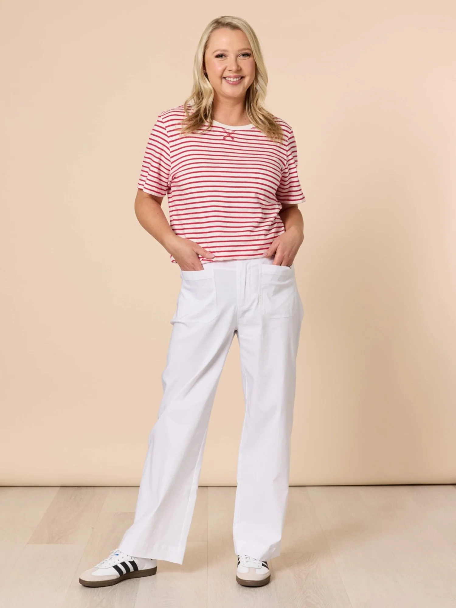 Classic Stripe Tee - Red/White