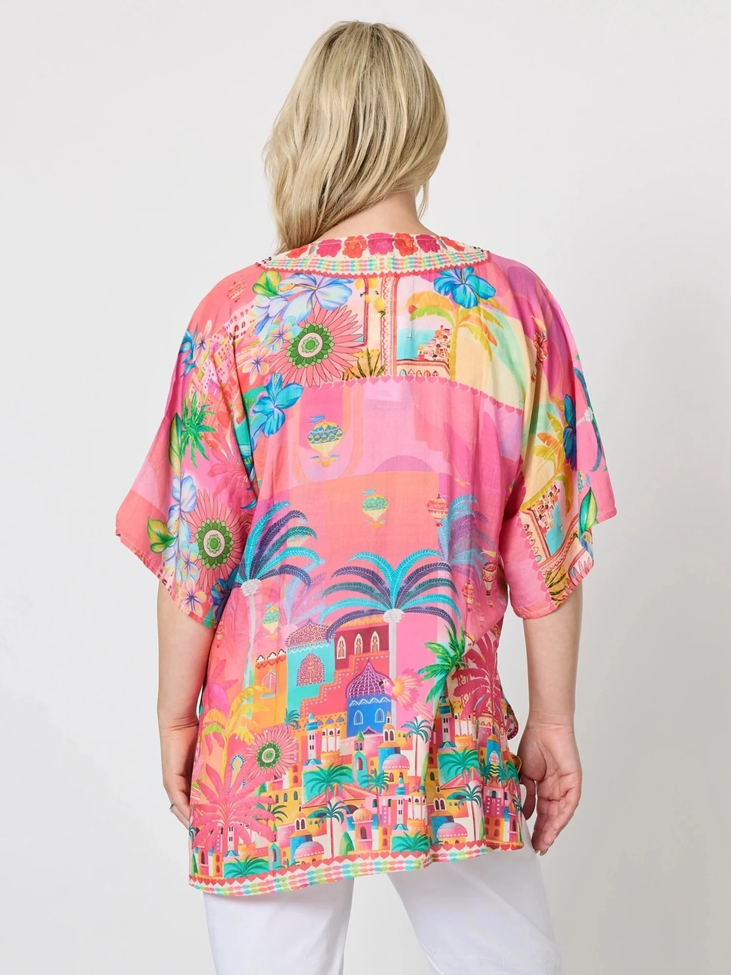 Mandalay Bay Print Top - Pink/Multi