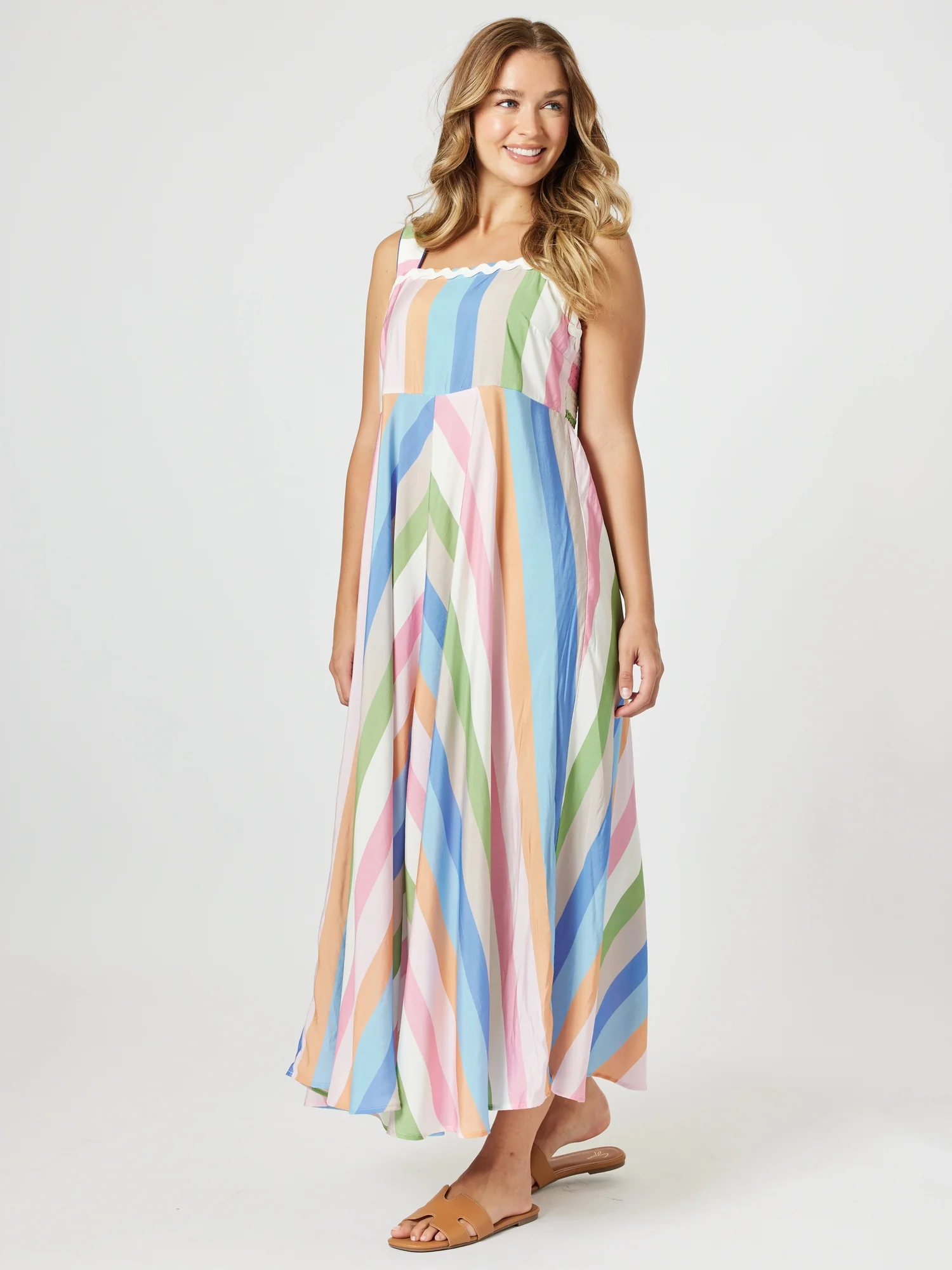 Lucy Stripe Print Sundress - Stripe