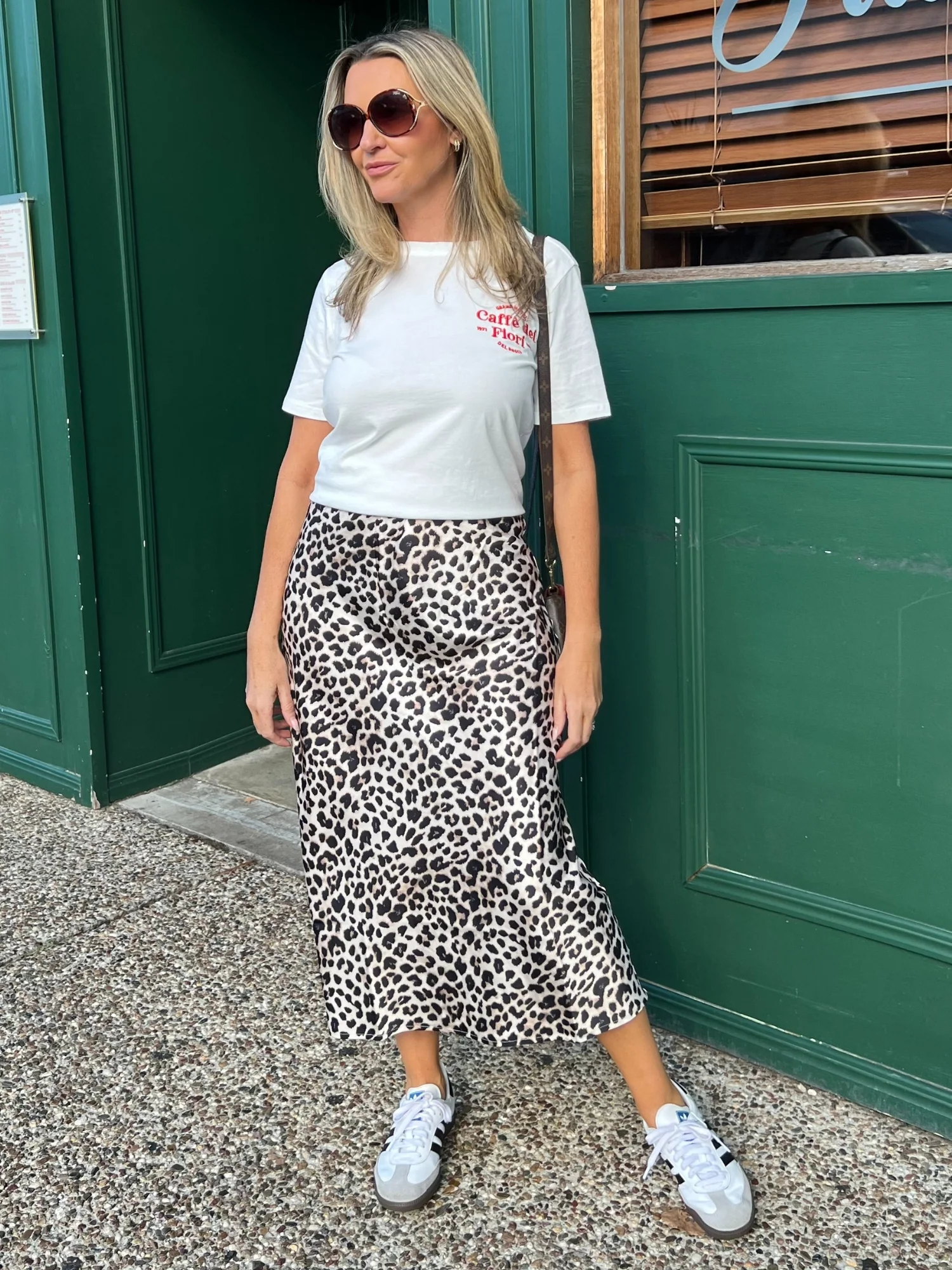 Caffe Print T-Shirt - Ivory