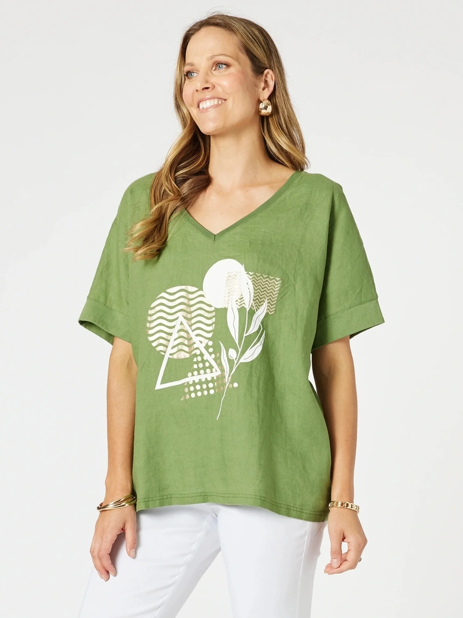 Amazon Forest Print Top - Green