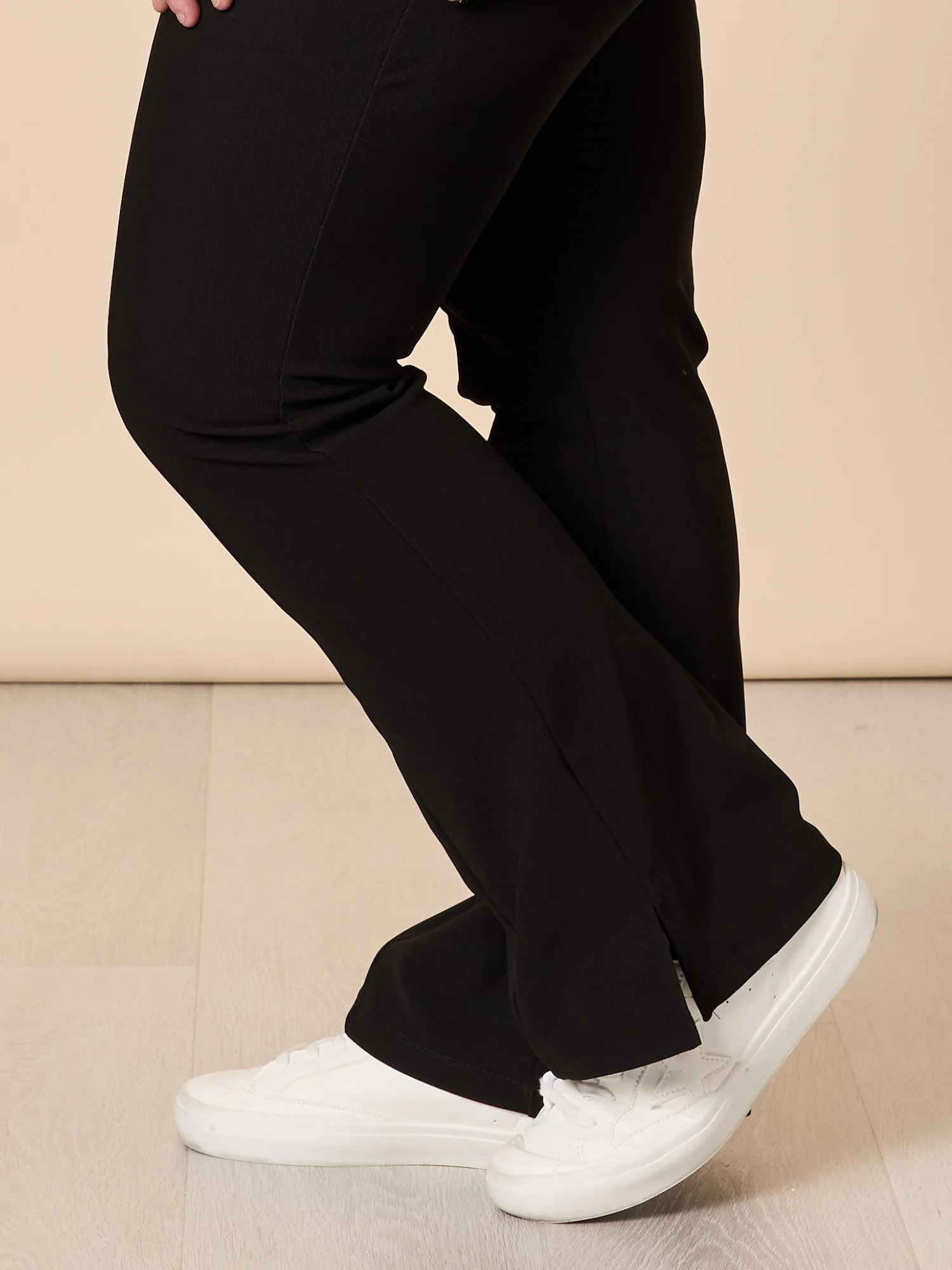 Brandie Rib Pant - Black