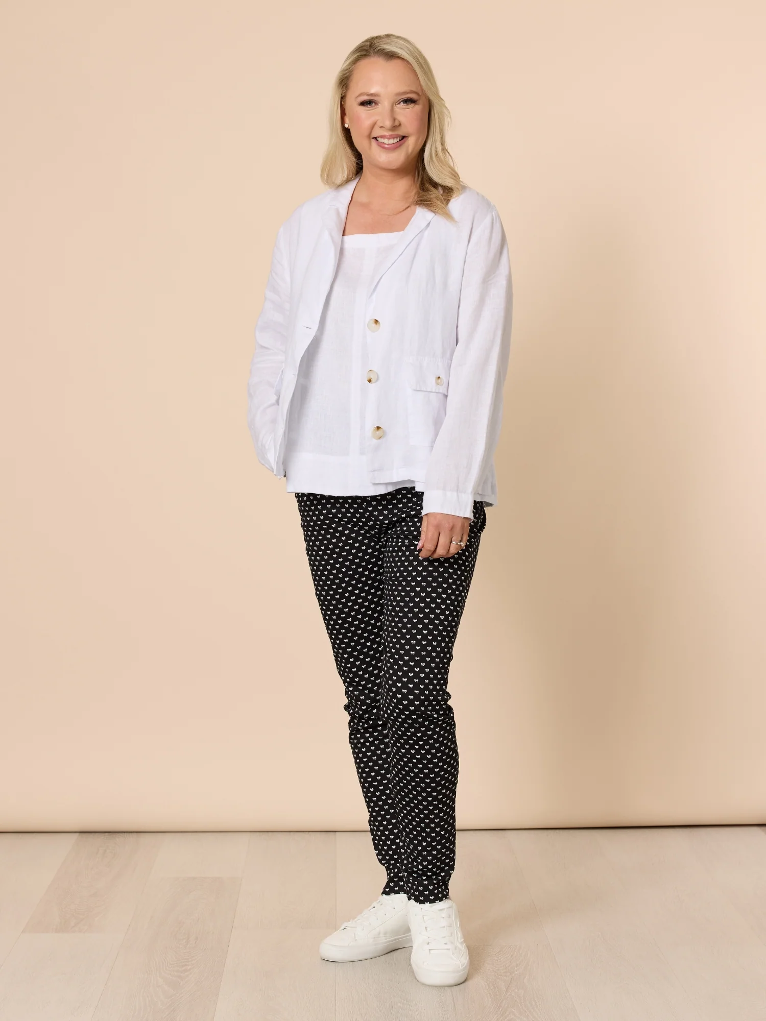 Pretty Bow Pant - Black/White