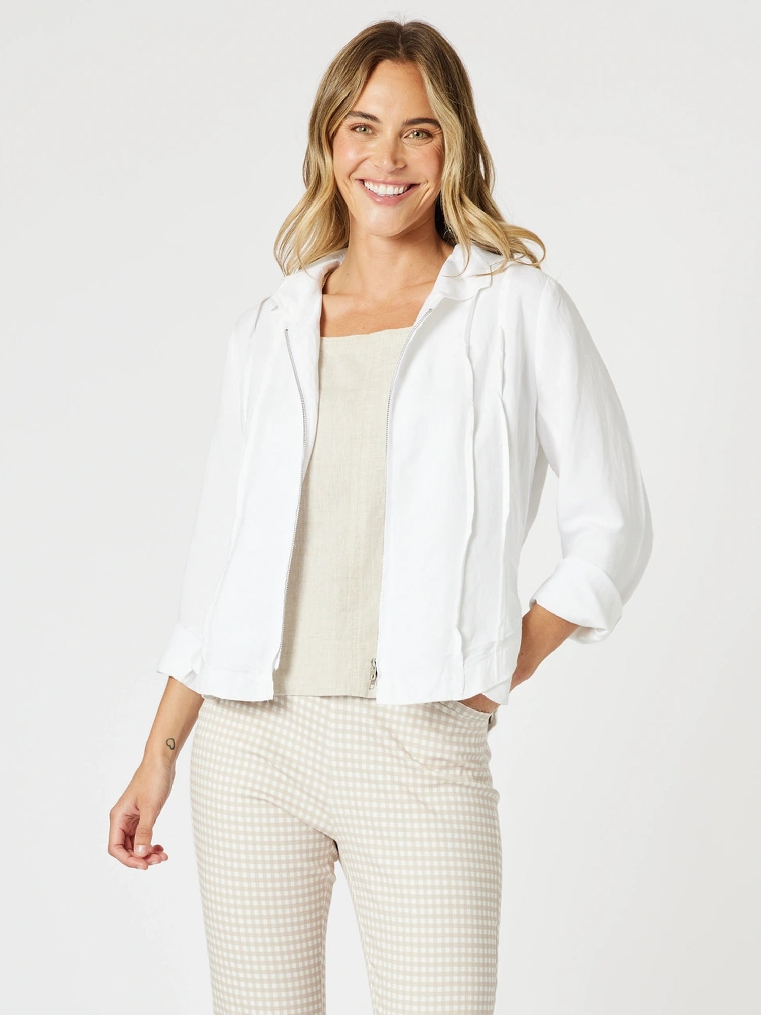 Lino Le Marais Jacket - White