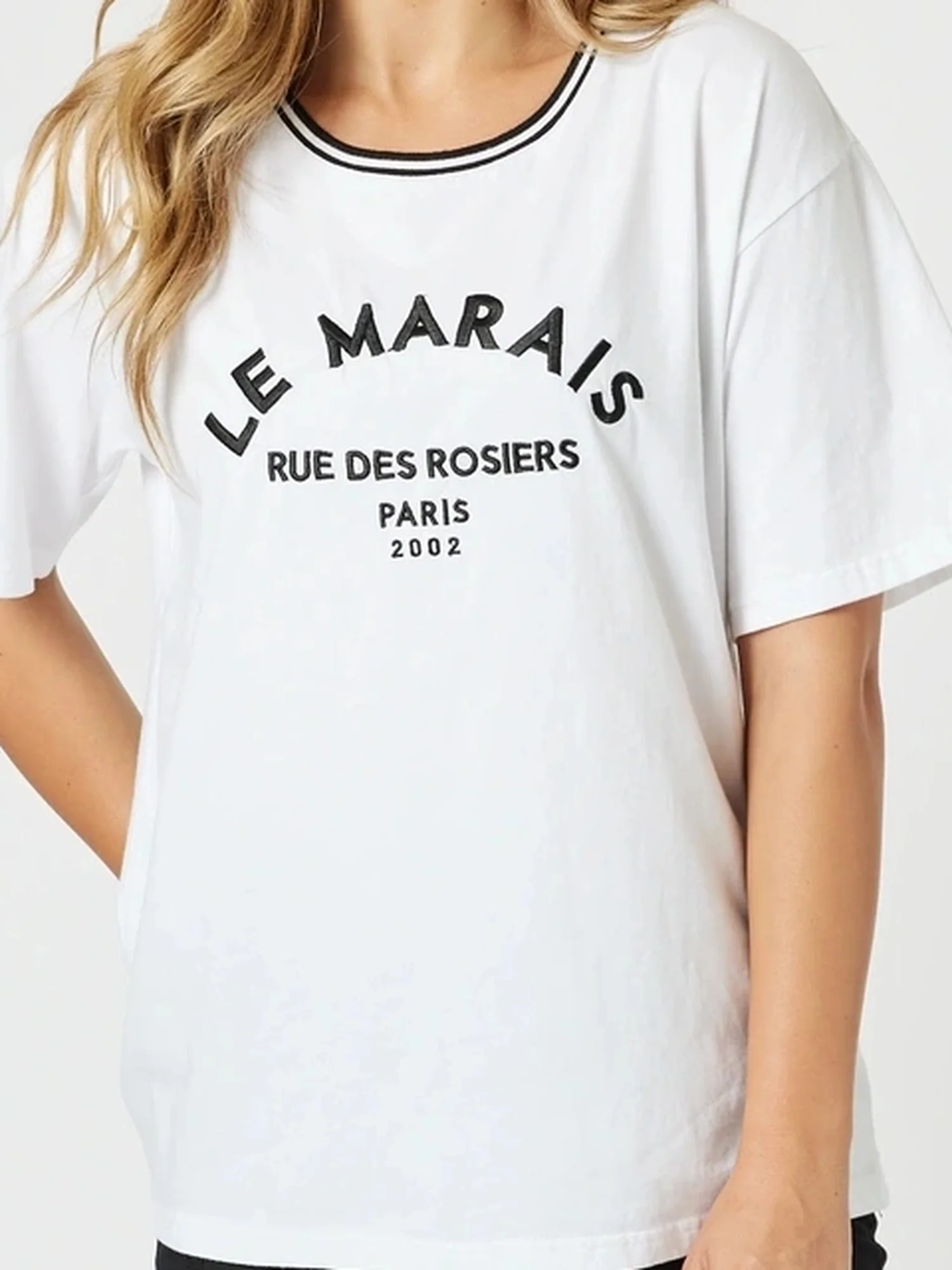 Le Marais Embroidered T-Shirt - White