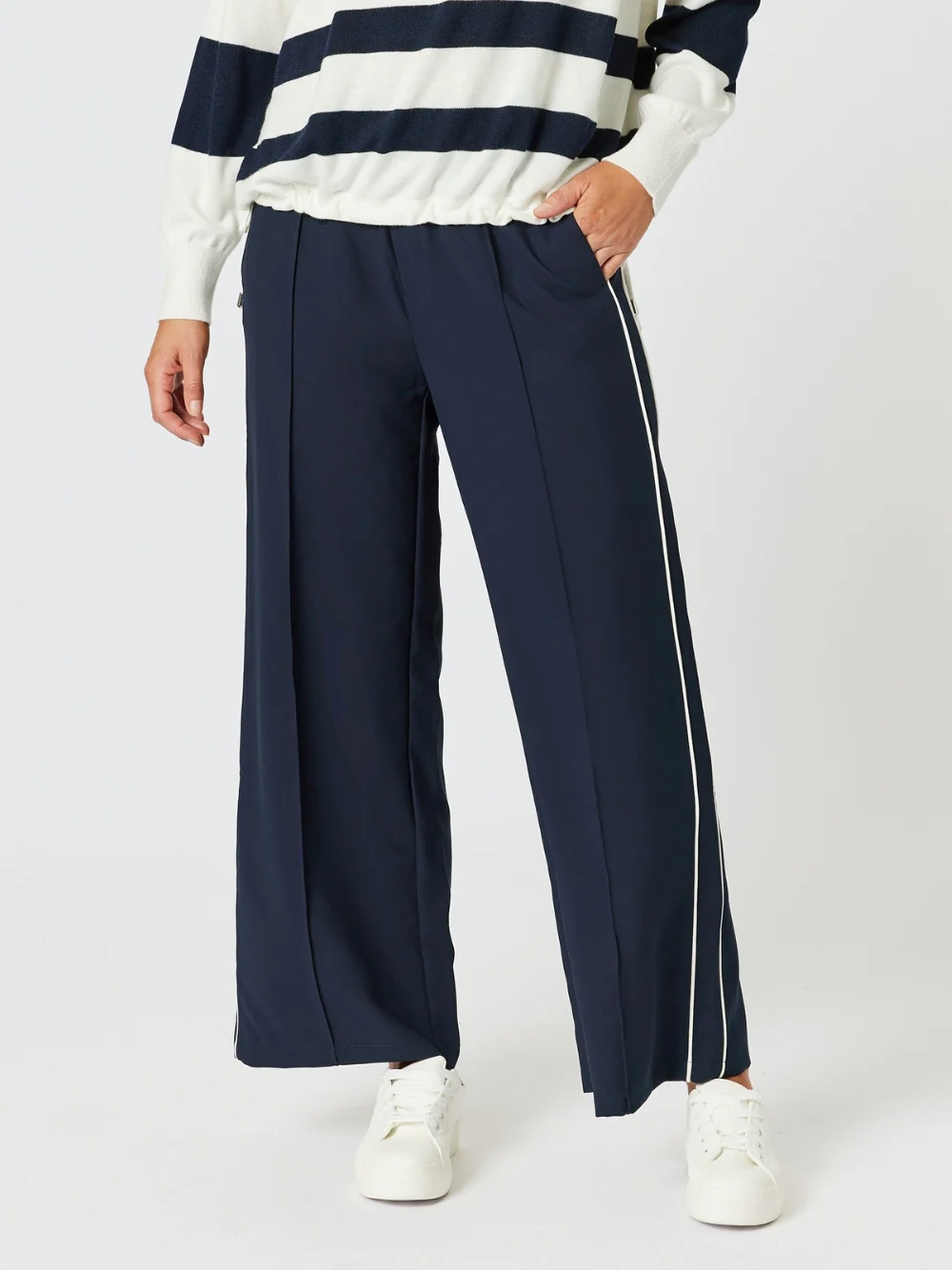 York Stripe Pant - Midnight