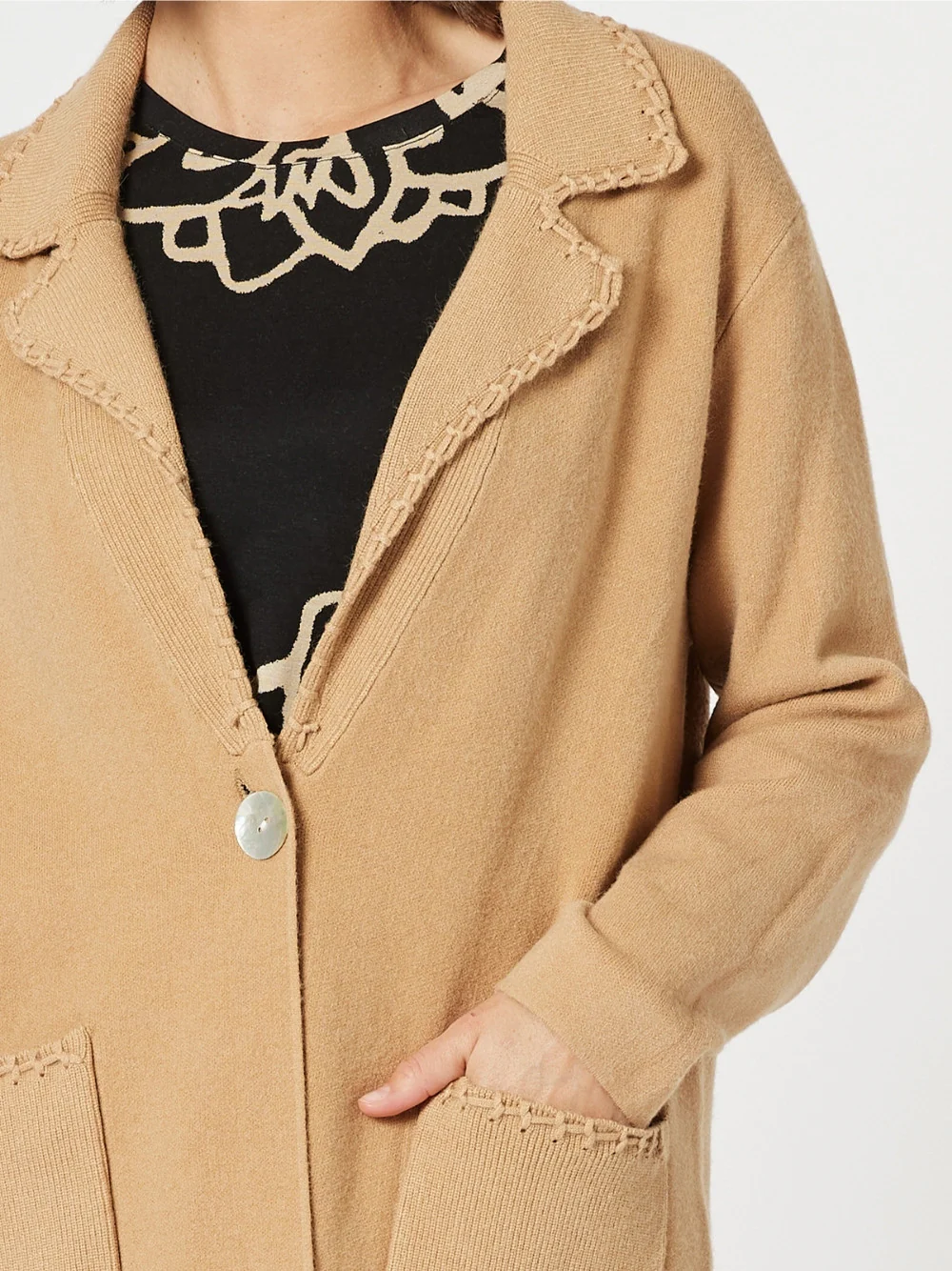 Cosy Coatigan - Caramel