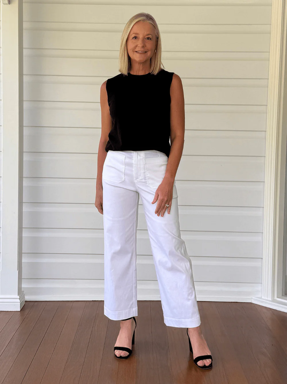 Marine Wide Leg Pant - White