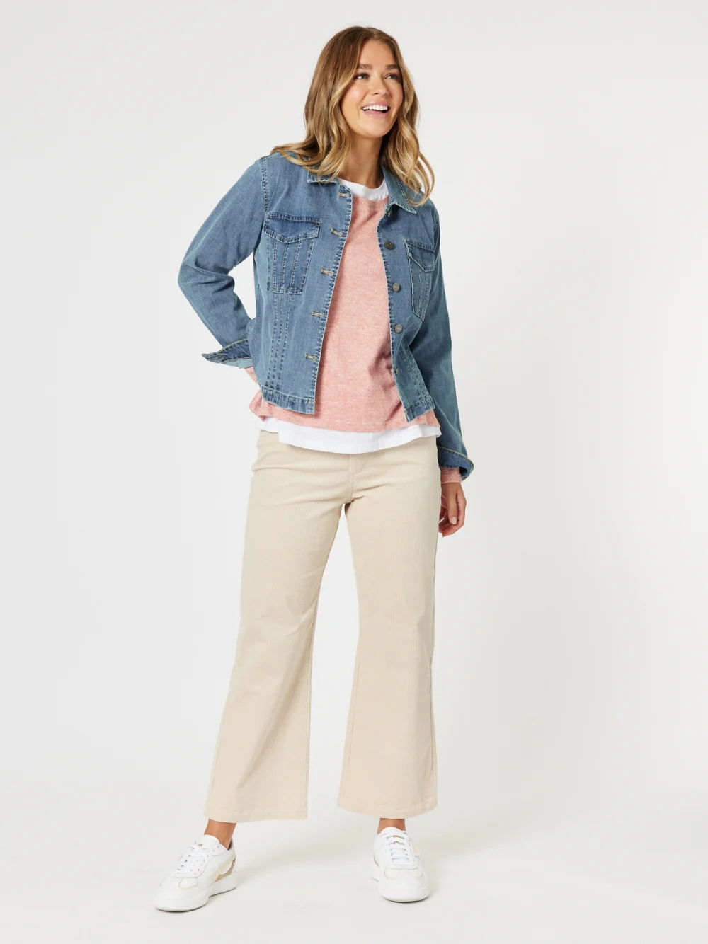 Lucy Stretch Cord Pant  - Natural