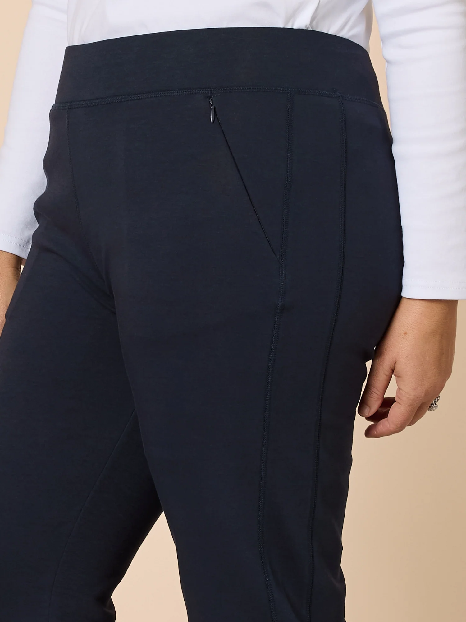 Sport Straight Leg Ponte Pant - Navy