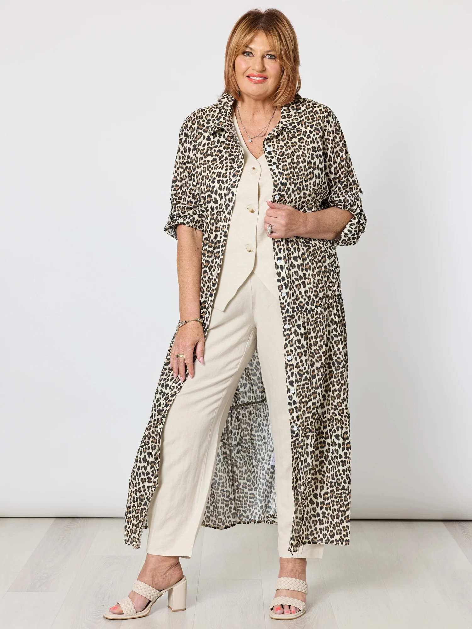 Le Marais Print Shirt Dress - Animal