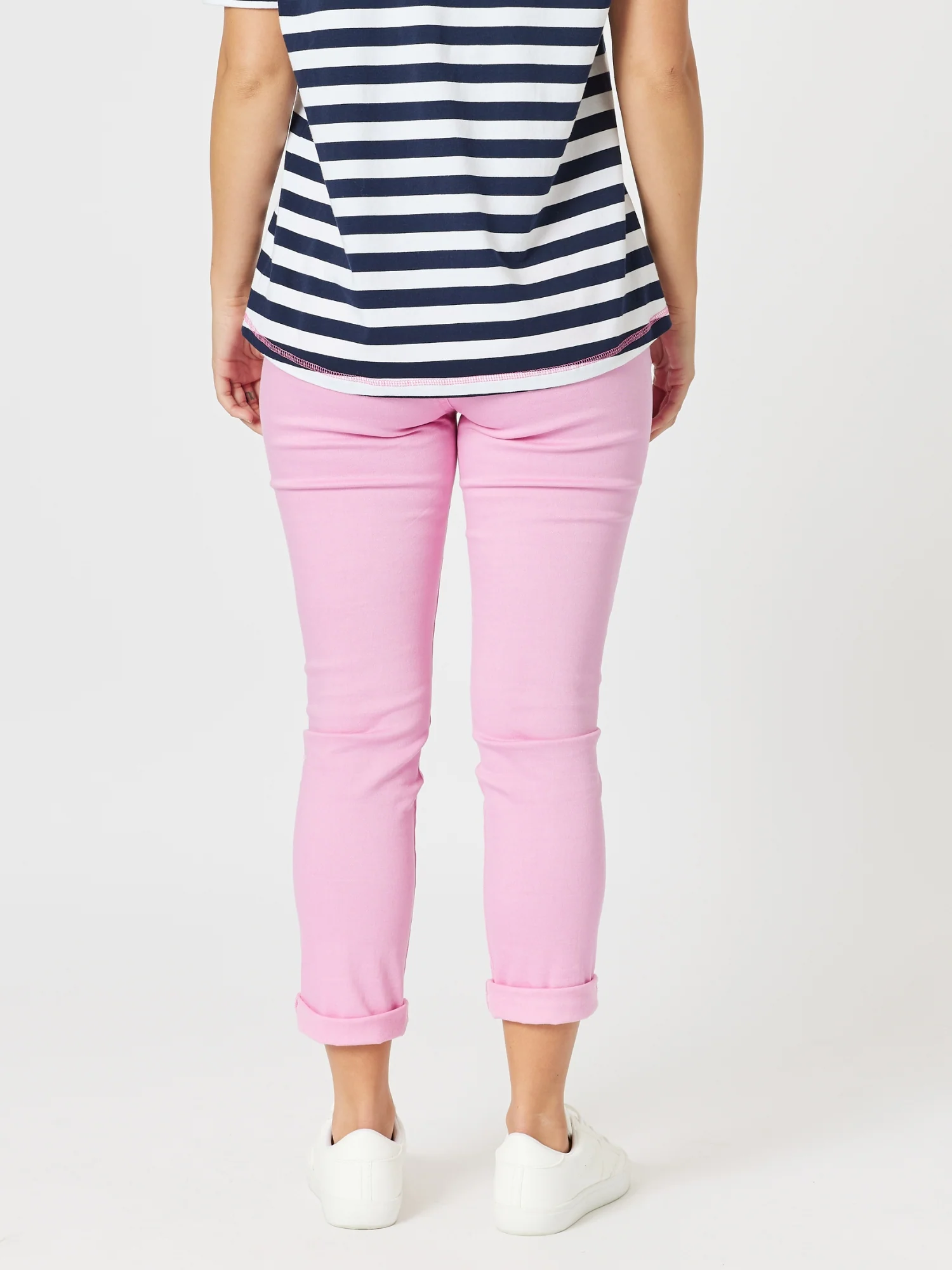 The Embroidered Patch Jean - Flamingo