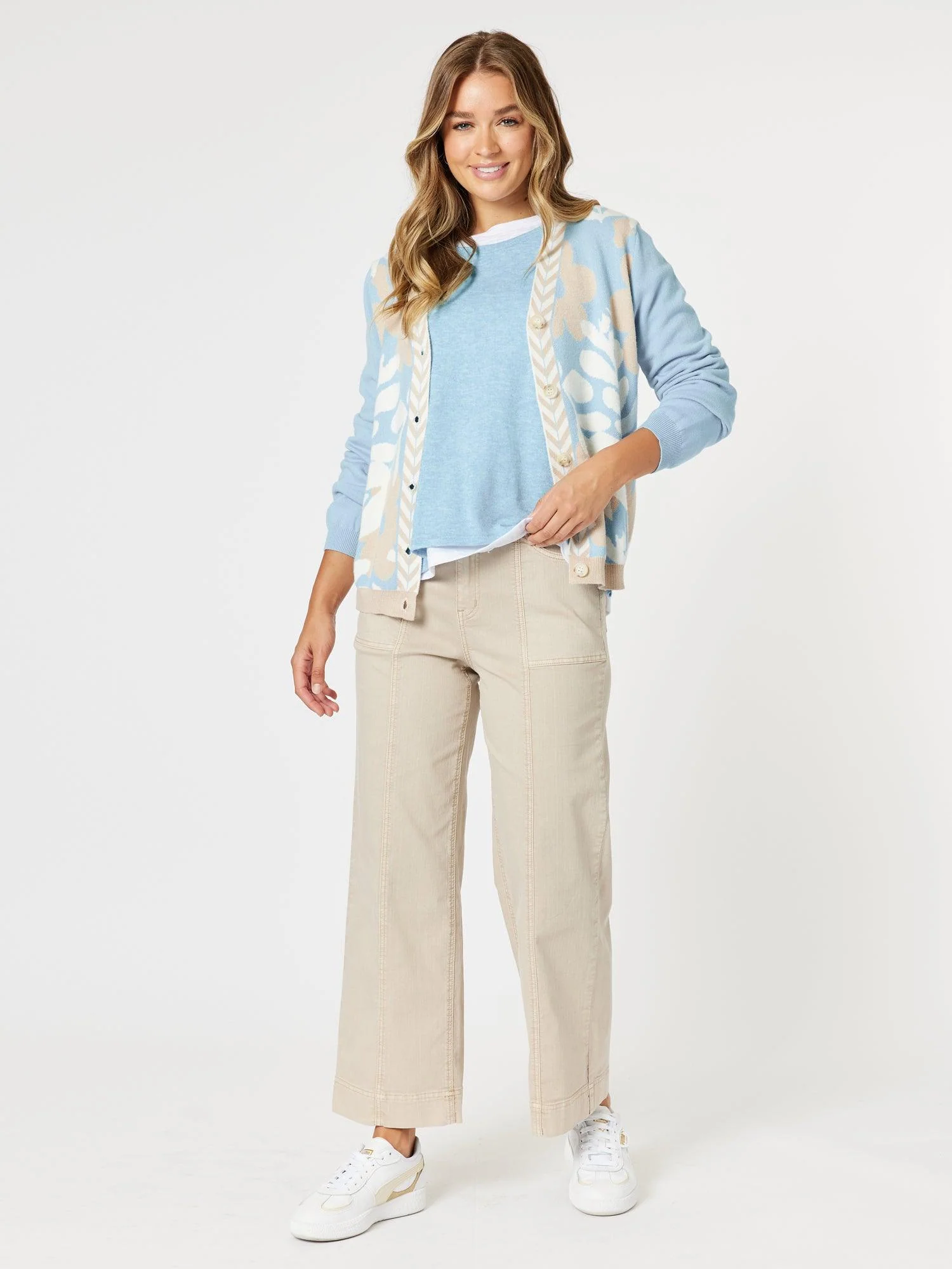 Alice 2 in 1 Knit Top - Blue