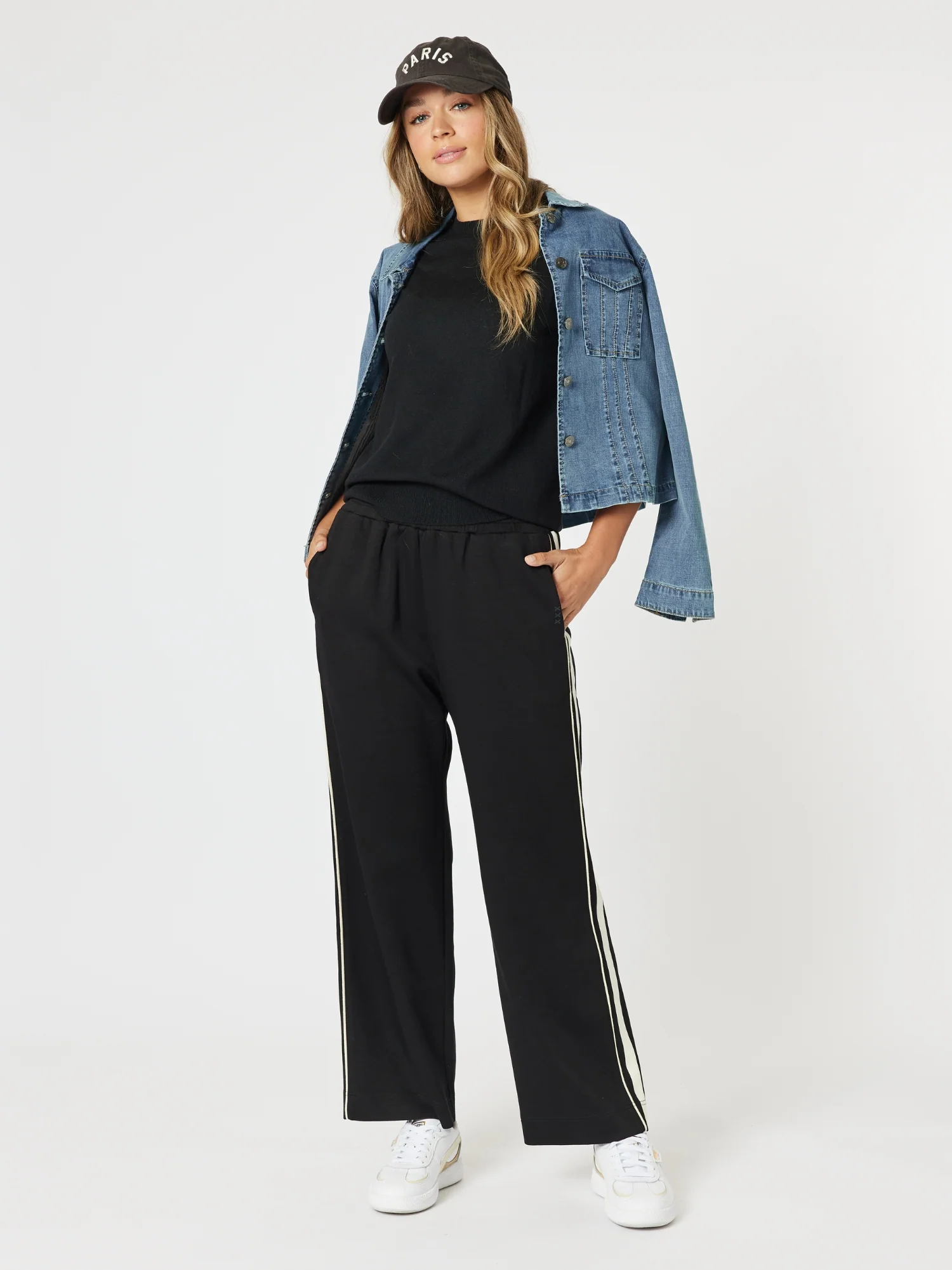 Shelly Sleeveless Knit Top - Black