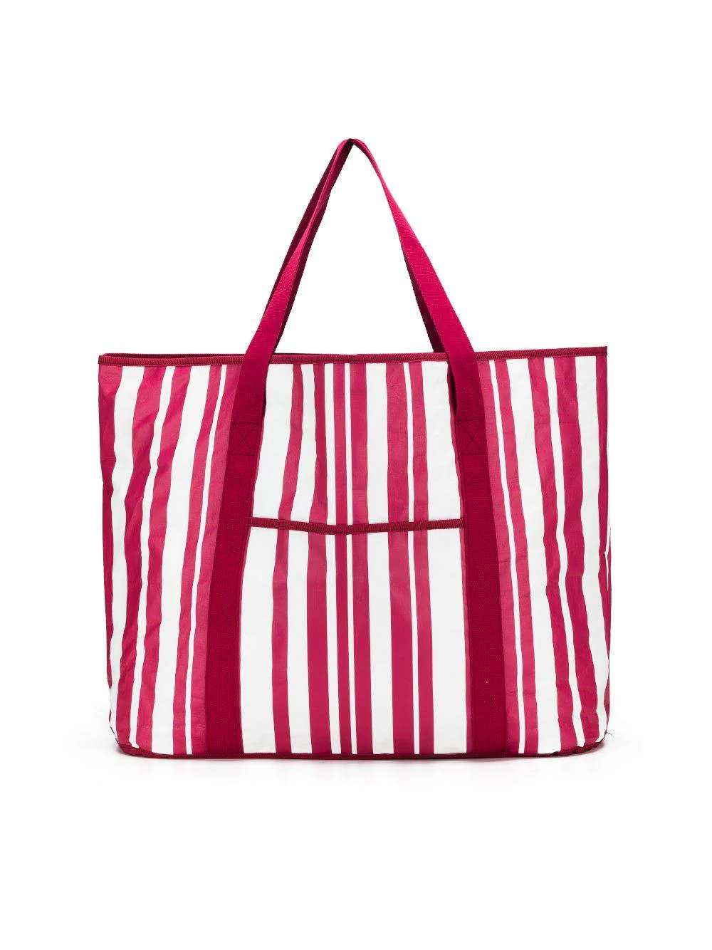 Sabbia Beach Bag Large - Pink Stripe