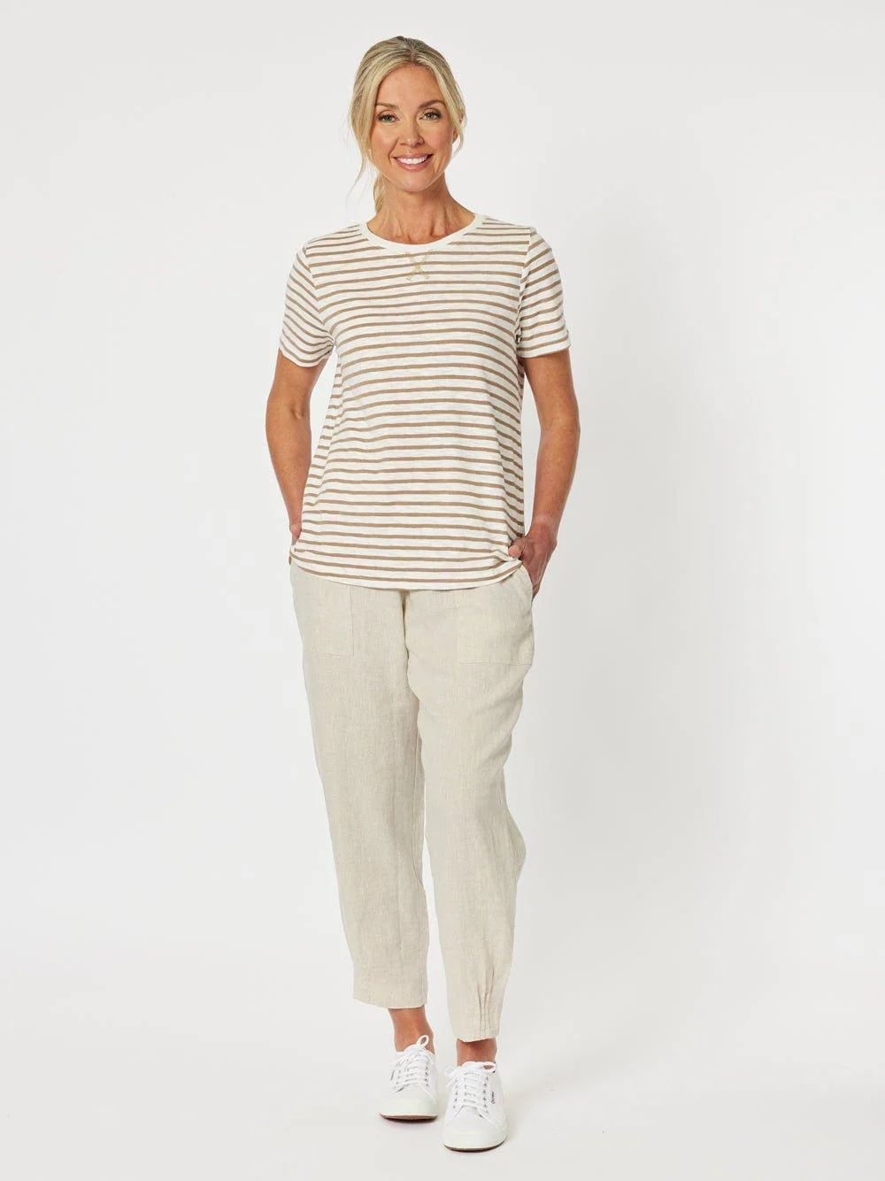Classic Stripe Tee - Natural