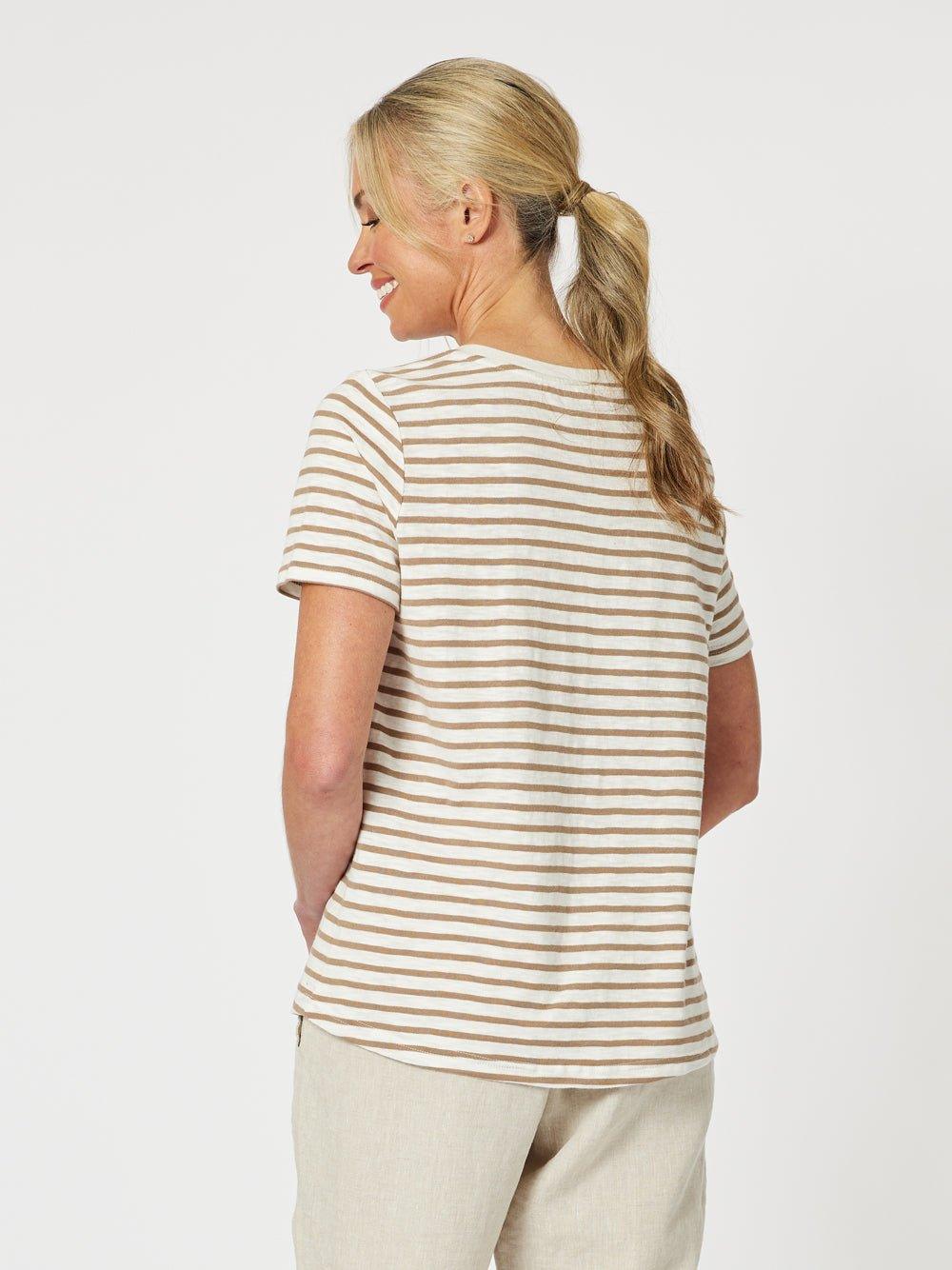 Classic Stripe Tee - Natural