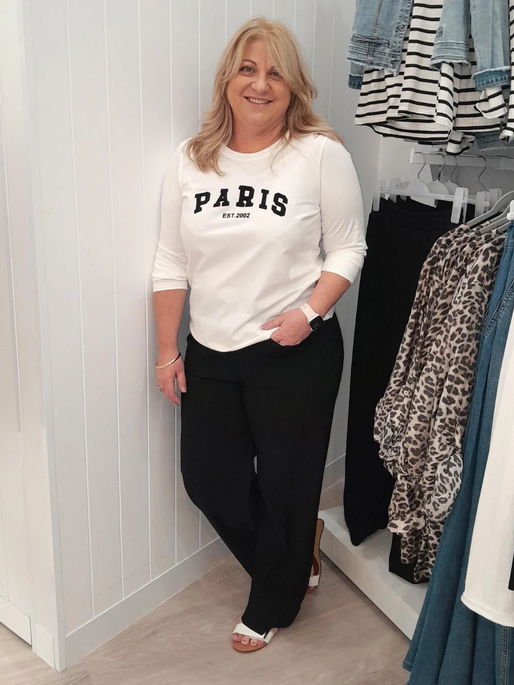 Kimmy Ponte Wide Leg Pant - Black