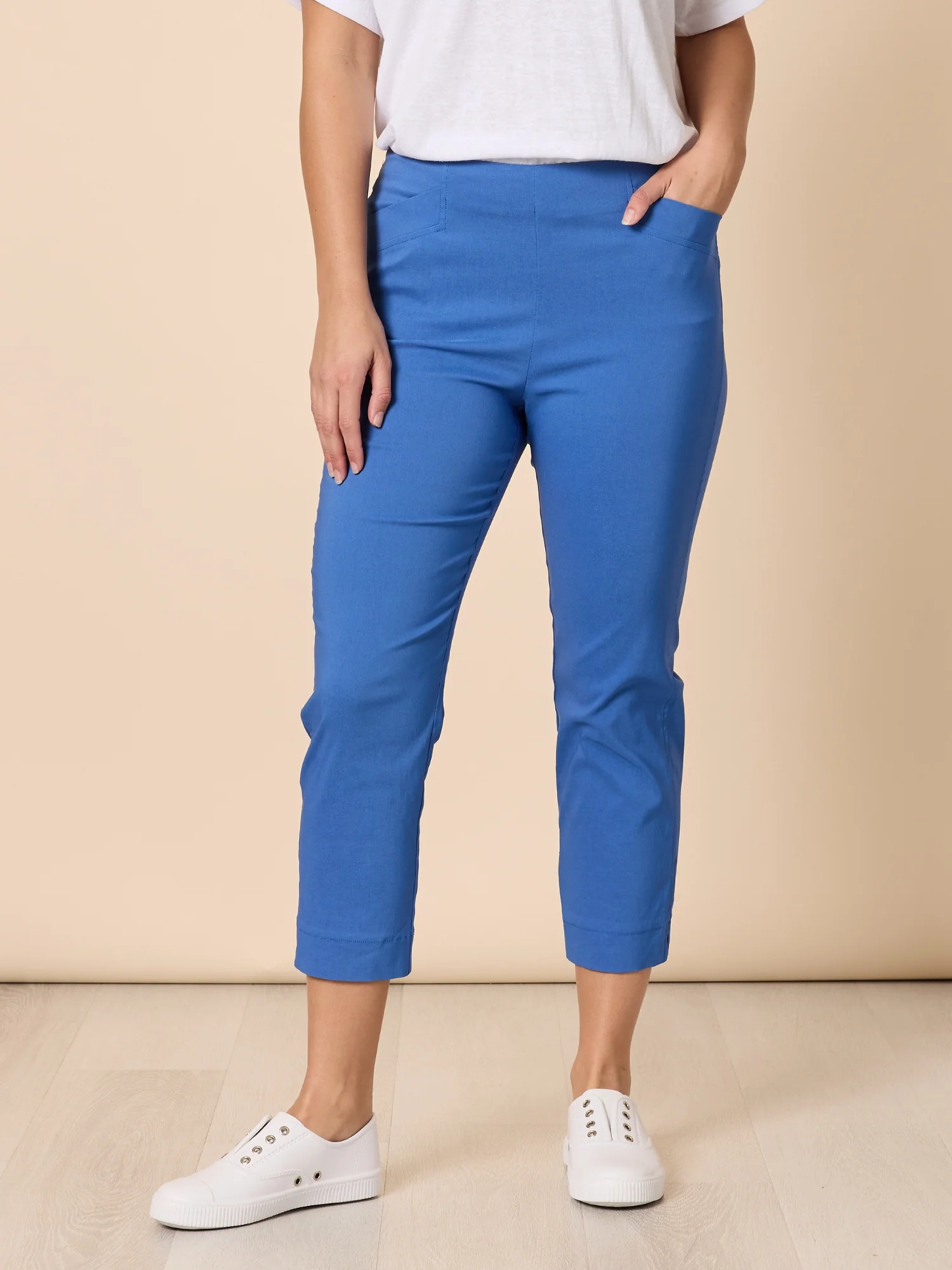 Zara Stretch Pant - Blue