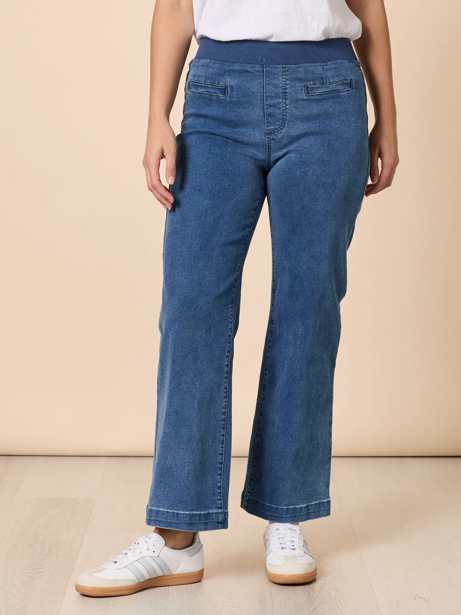 Maddy High Rise Wide Leg Jean - Denim