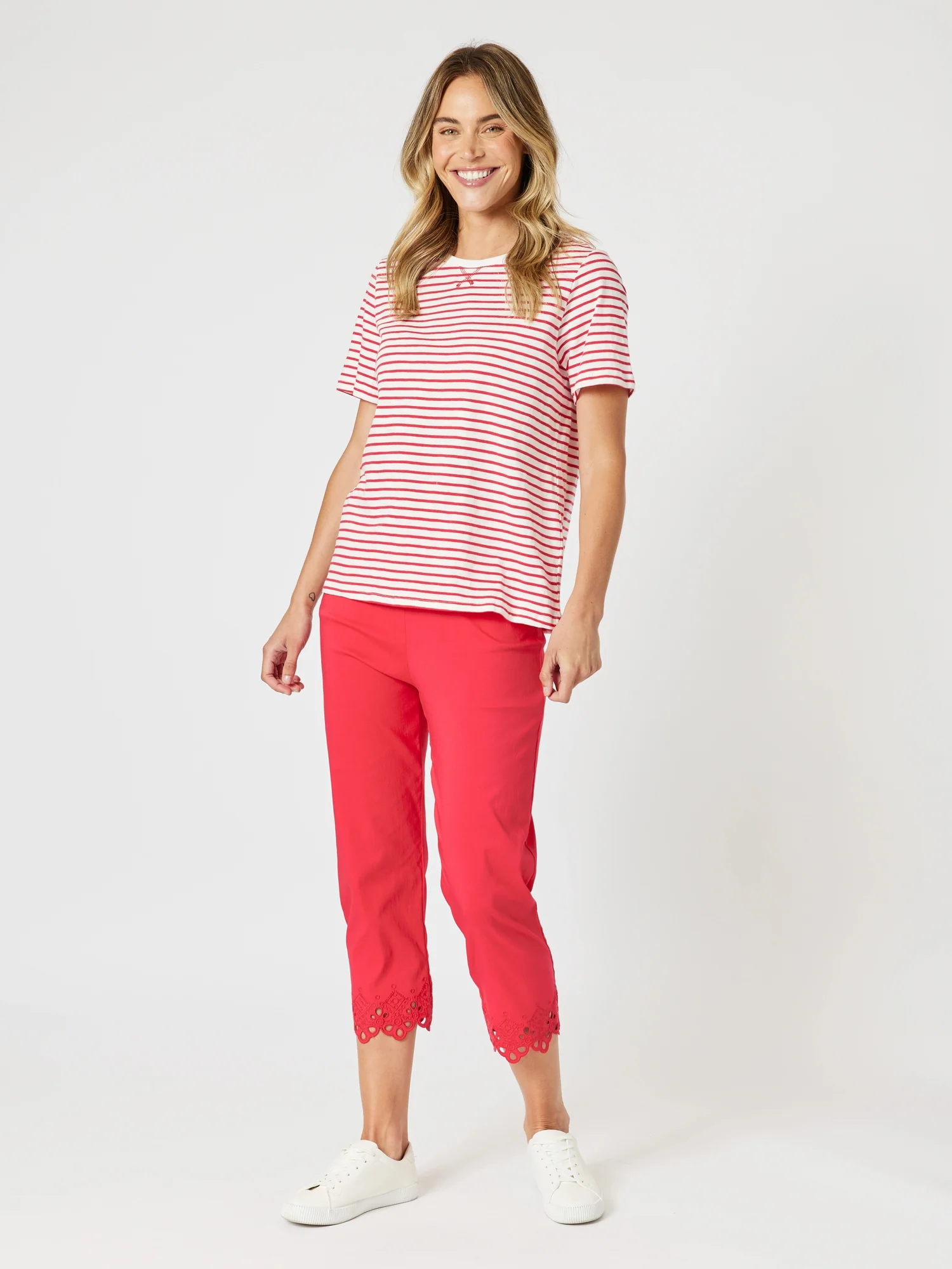 Classic Stripe Tee - Red/White