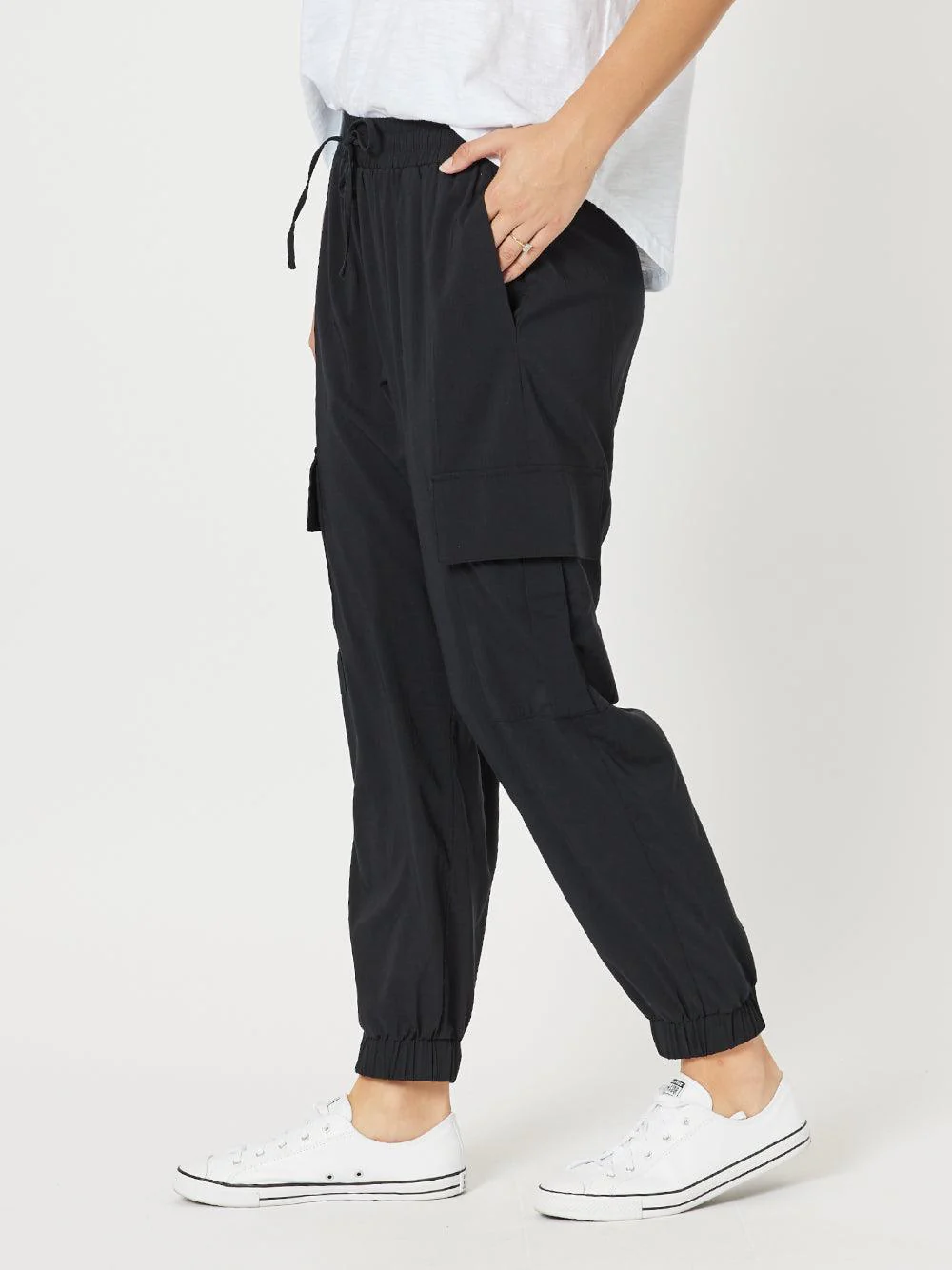 Parachute Cargo Pant - Black