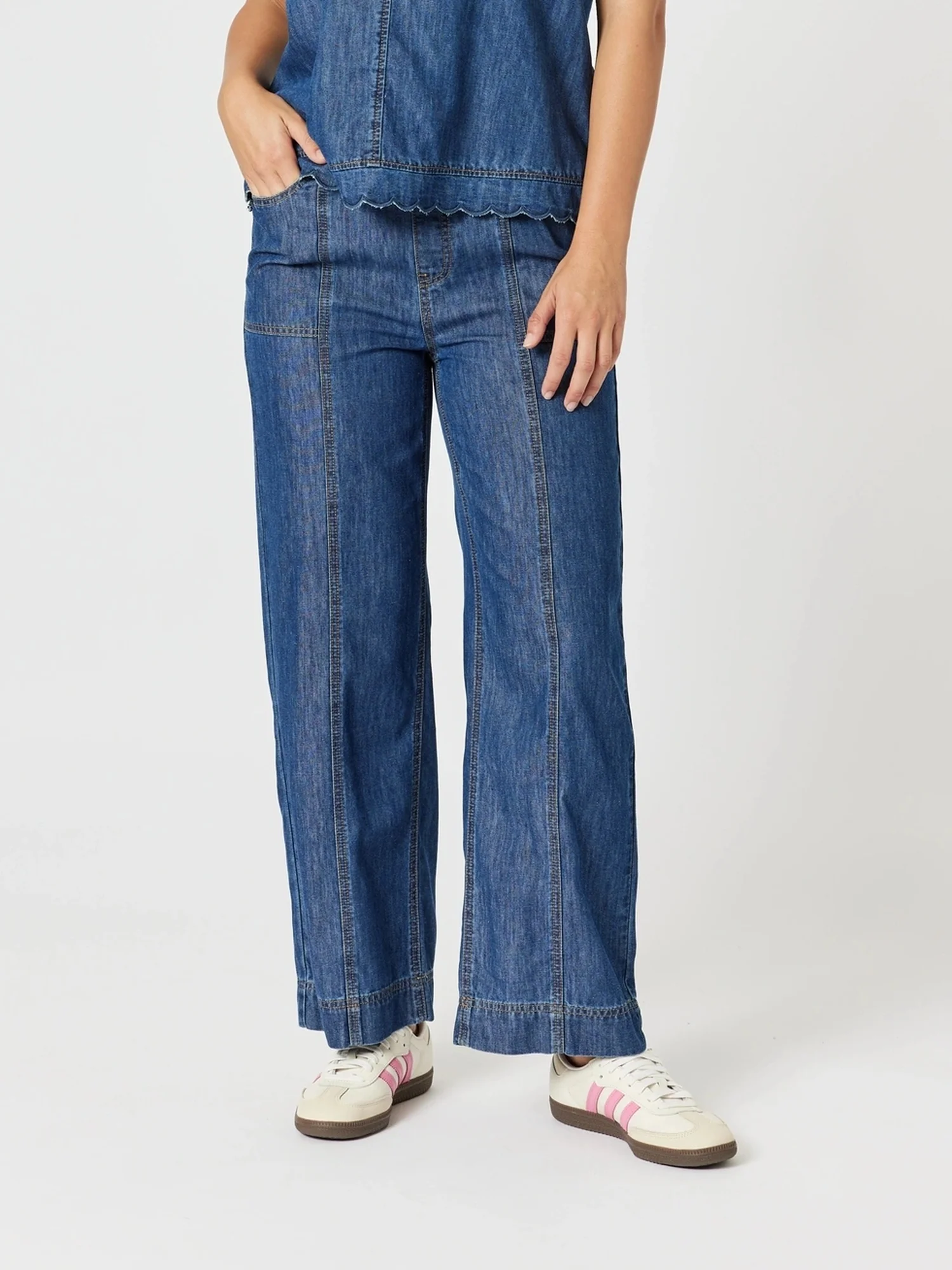 Charli Straight Leg Denim Jean - Denim