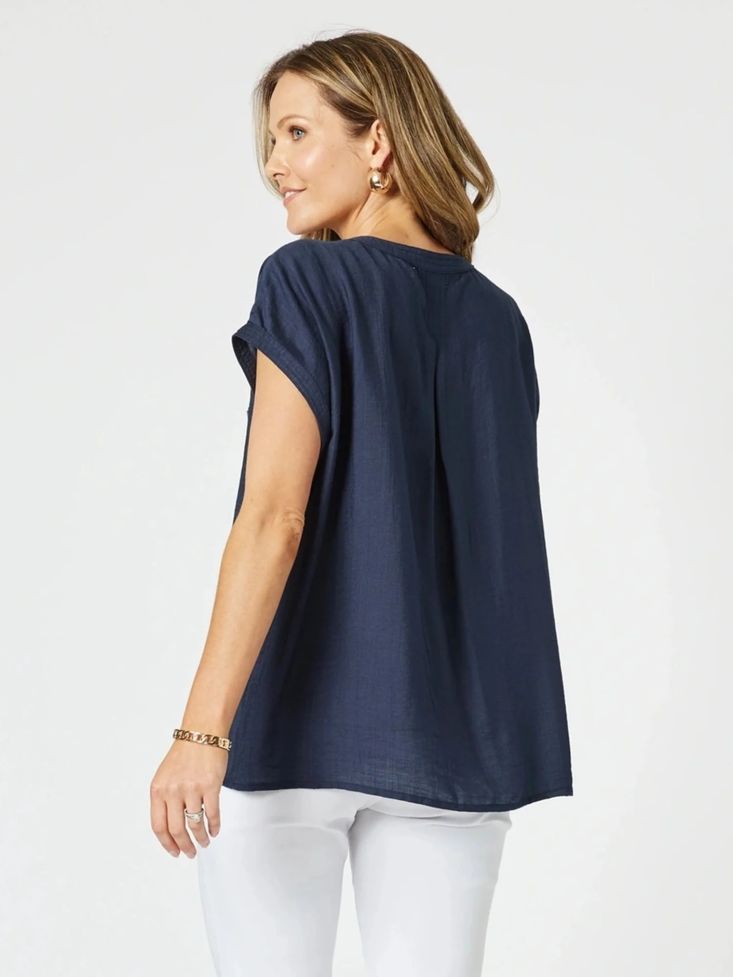 Cleo Top - Navy