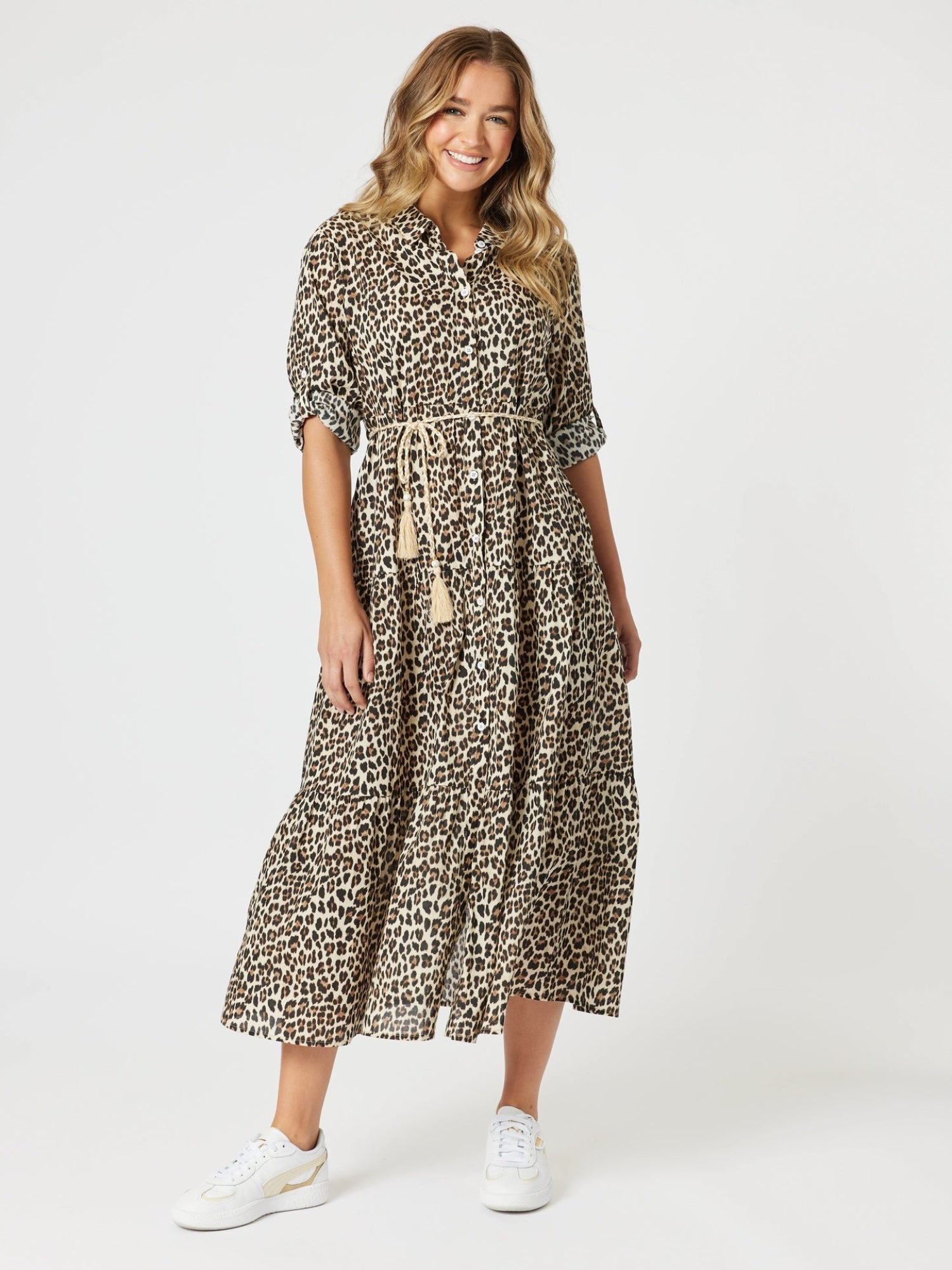 Le Marais Print Shirt Dress - Animal