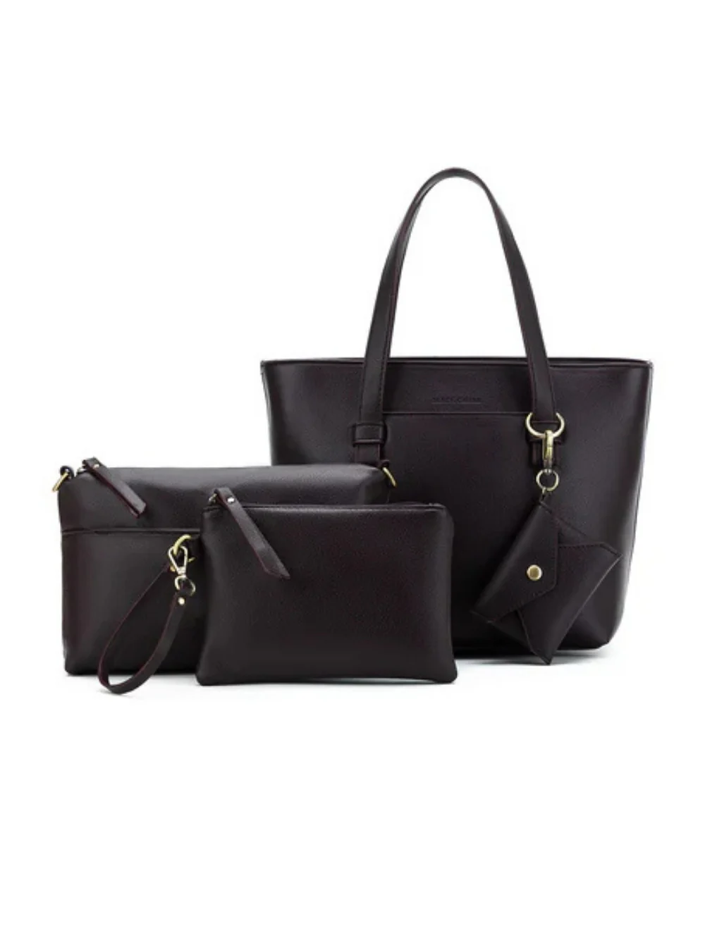 Antoinette Aubergine 3 Piece Handbag Set - Aubergine