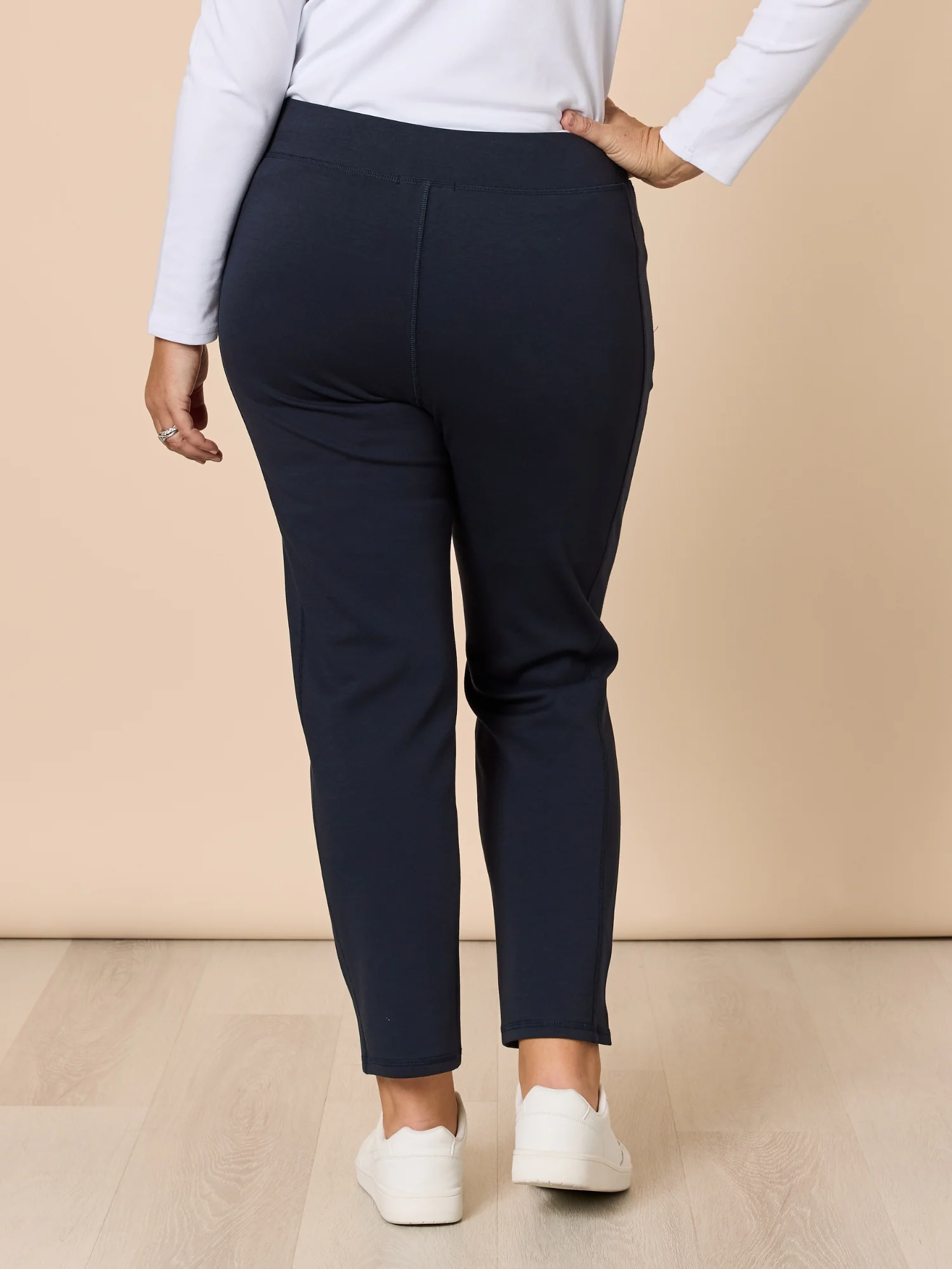 Sport Straight Leg Ponte Pant - Navy
