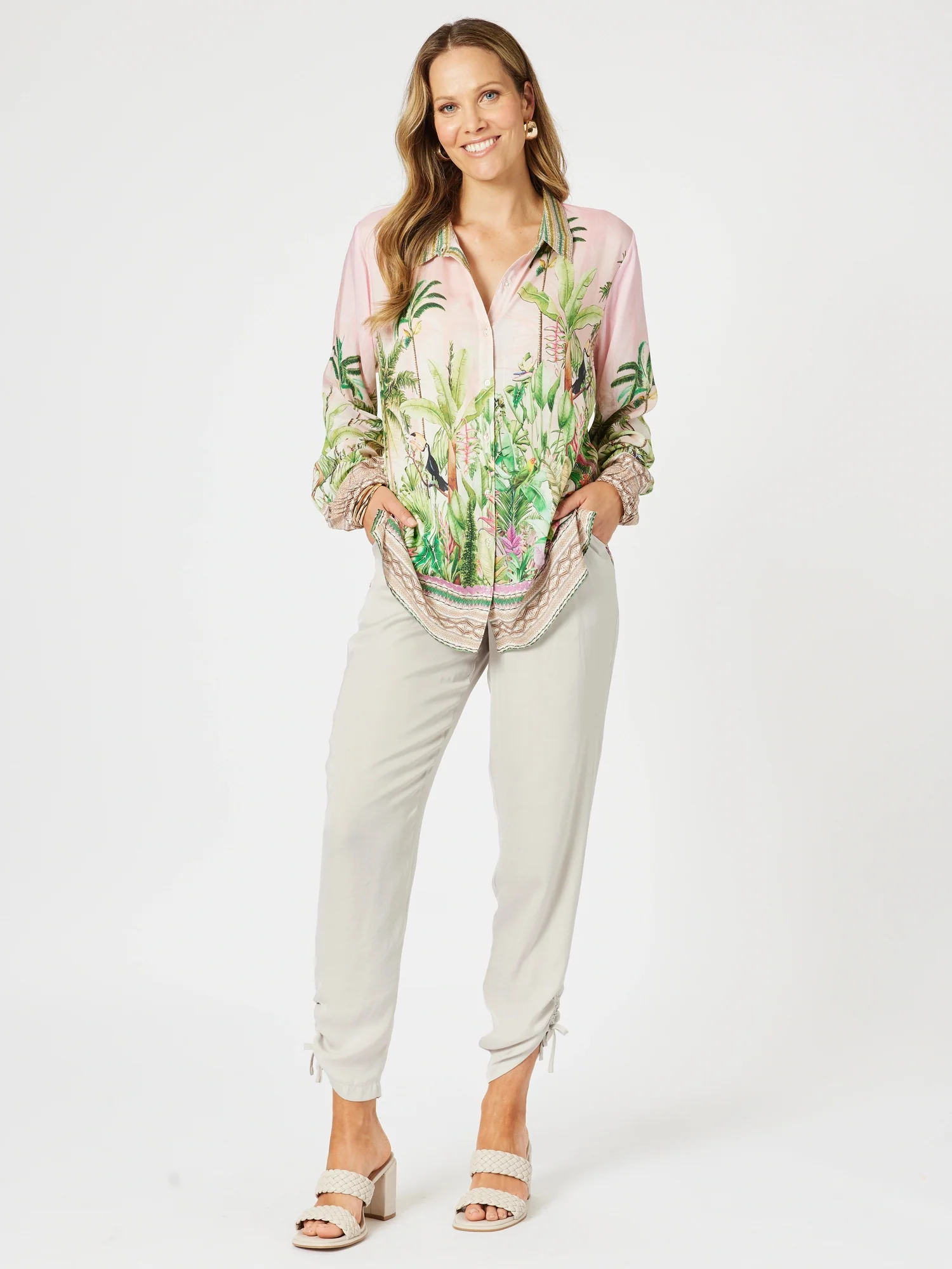 Toucan Print Shirt - Pink