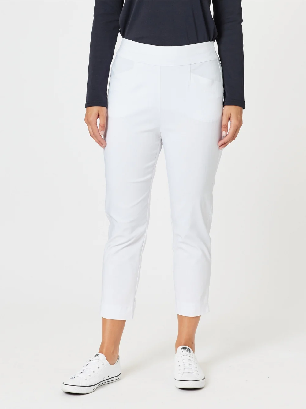 Harbour Slim Leg Pant - White