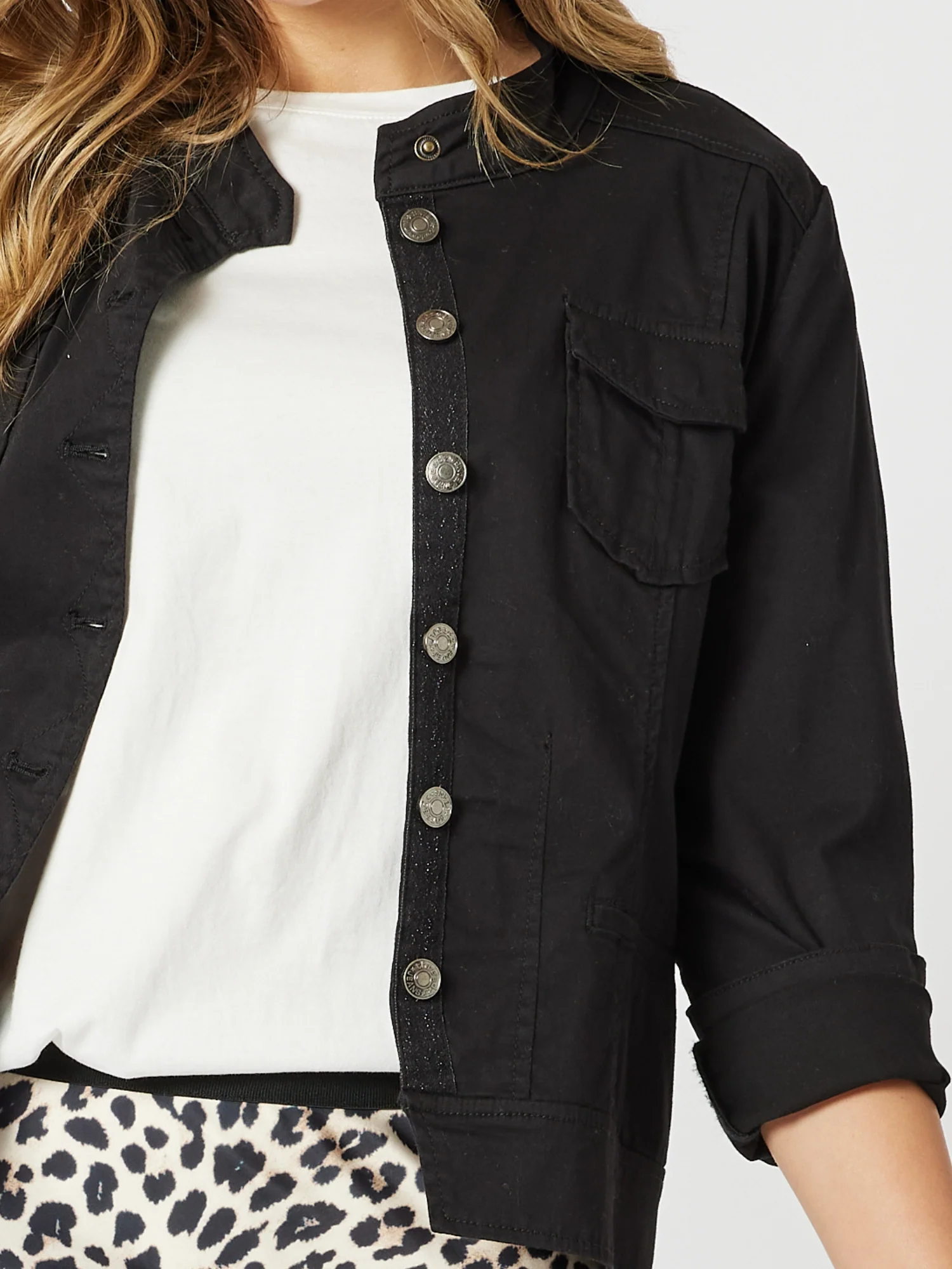 Maggie Denim Jacket - Black