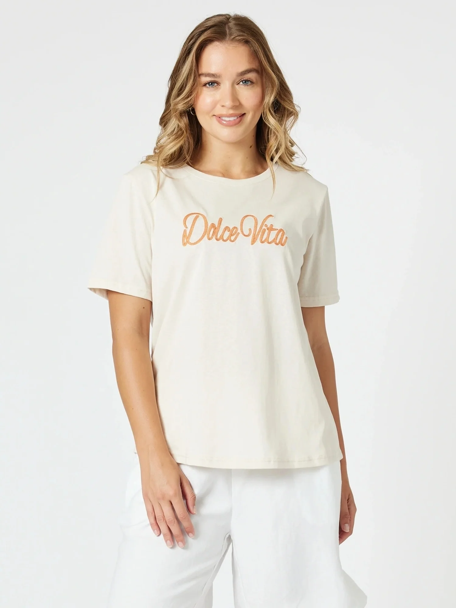 Dolce Vita Tee - Natural