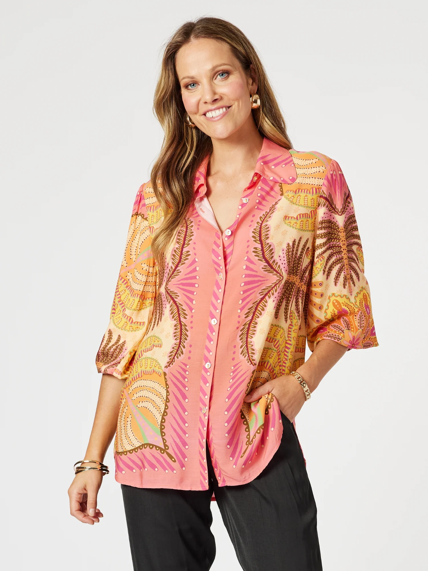 Bellagio Floral Print Shirt - Multi