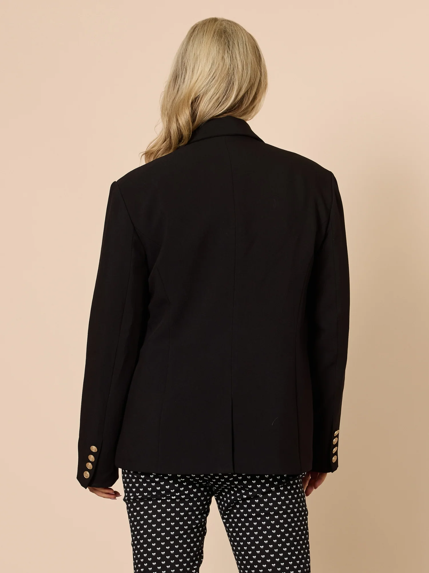 Lauren Double Breasted Blazer - Black