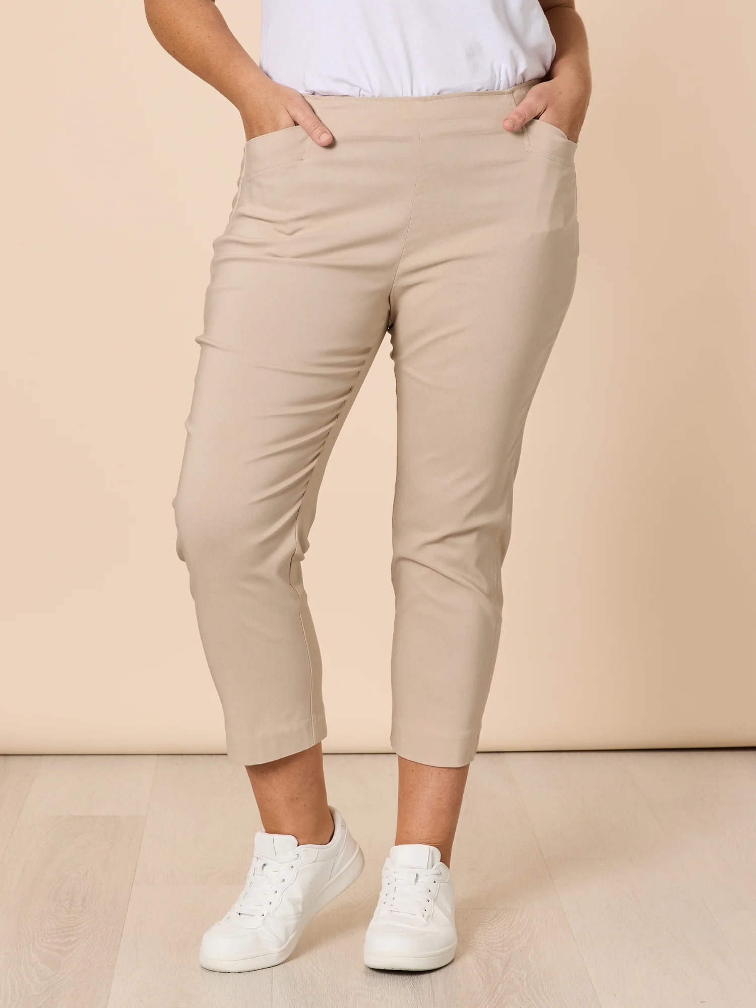 Zara Stretch Pant - Natural