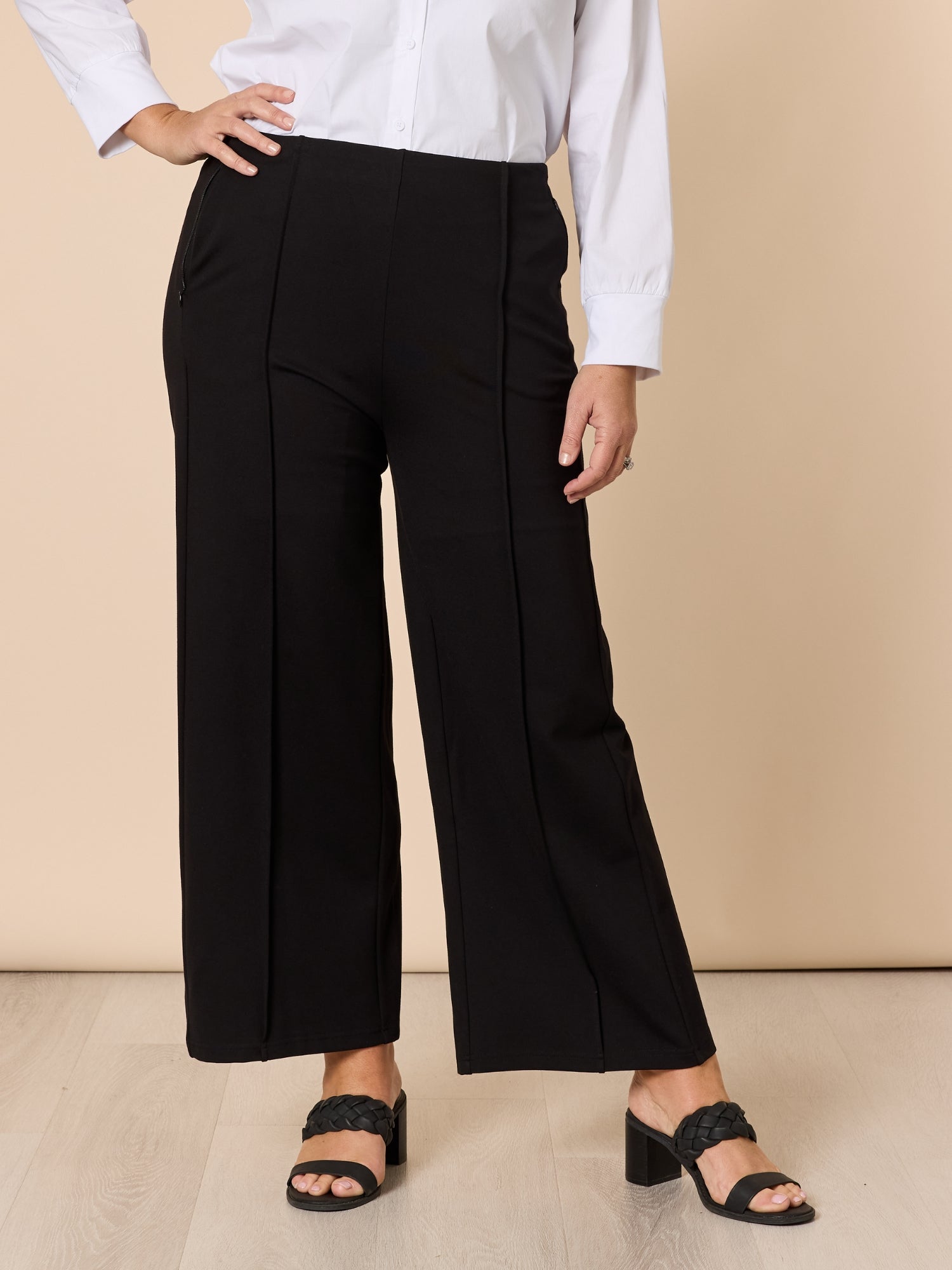 Miranda Wide Leg Pant - Black